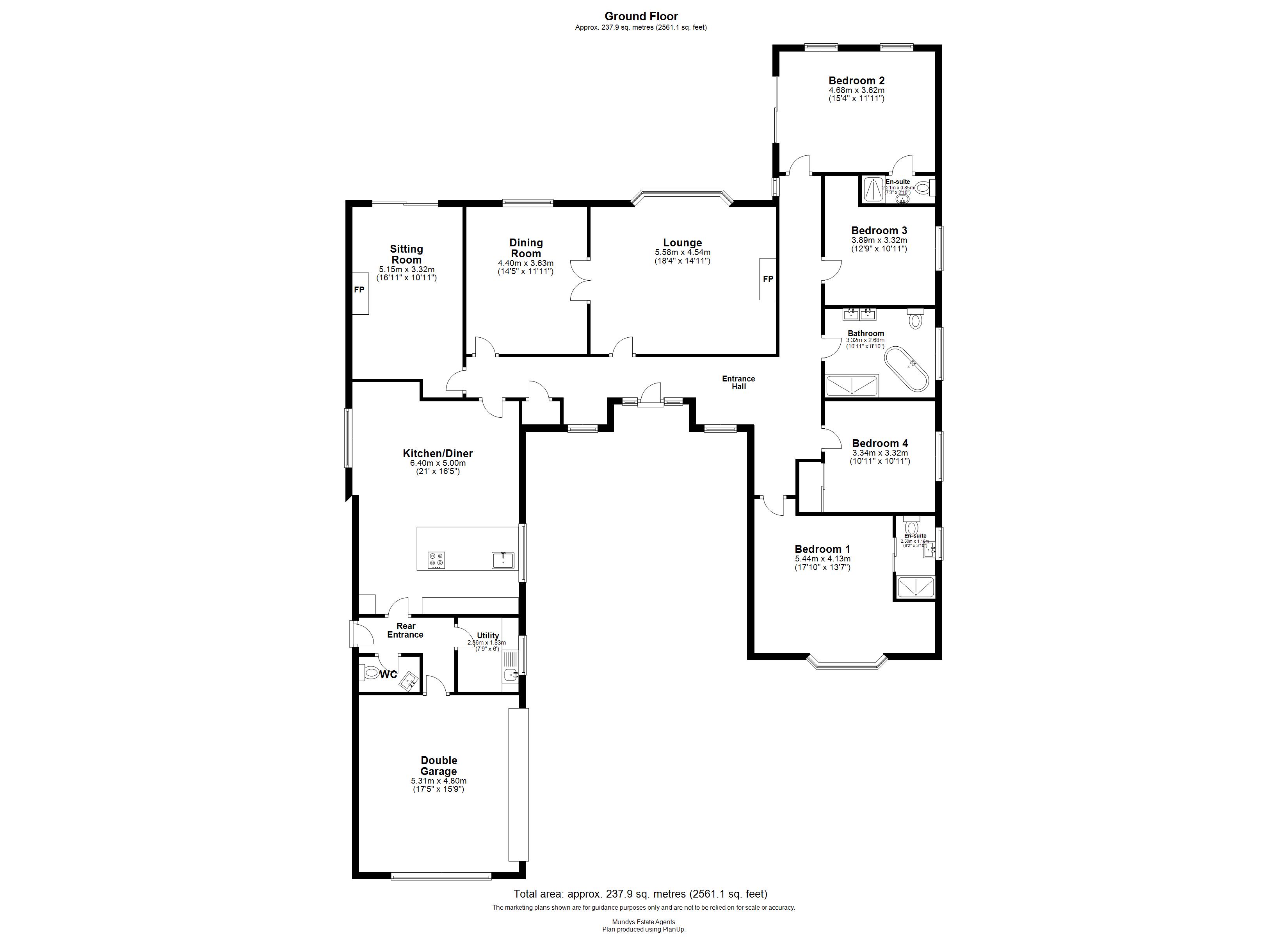 Lime Tree Lodge, Walesby Road, Market Rasen floorplan