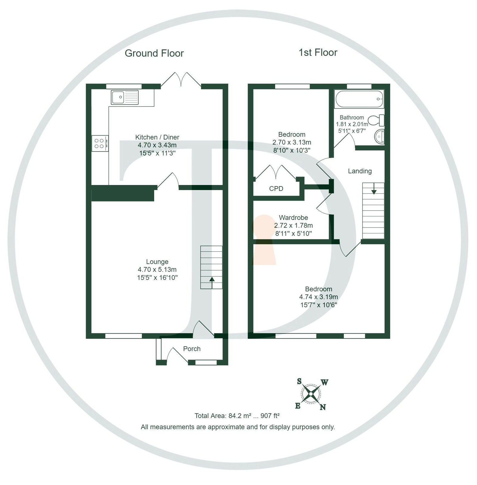 13, Elaine Close, Ellesmere Port floorplan