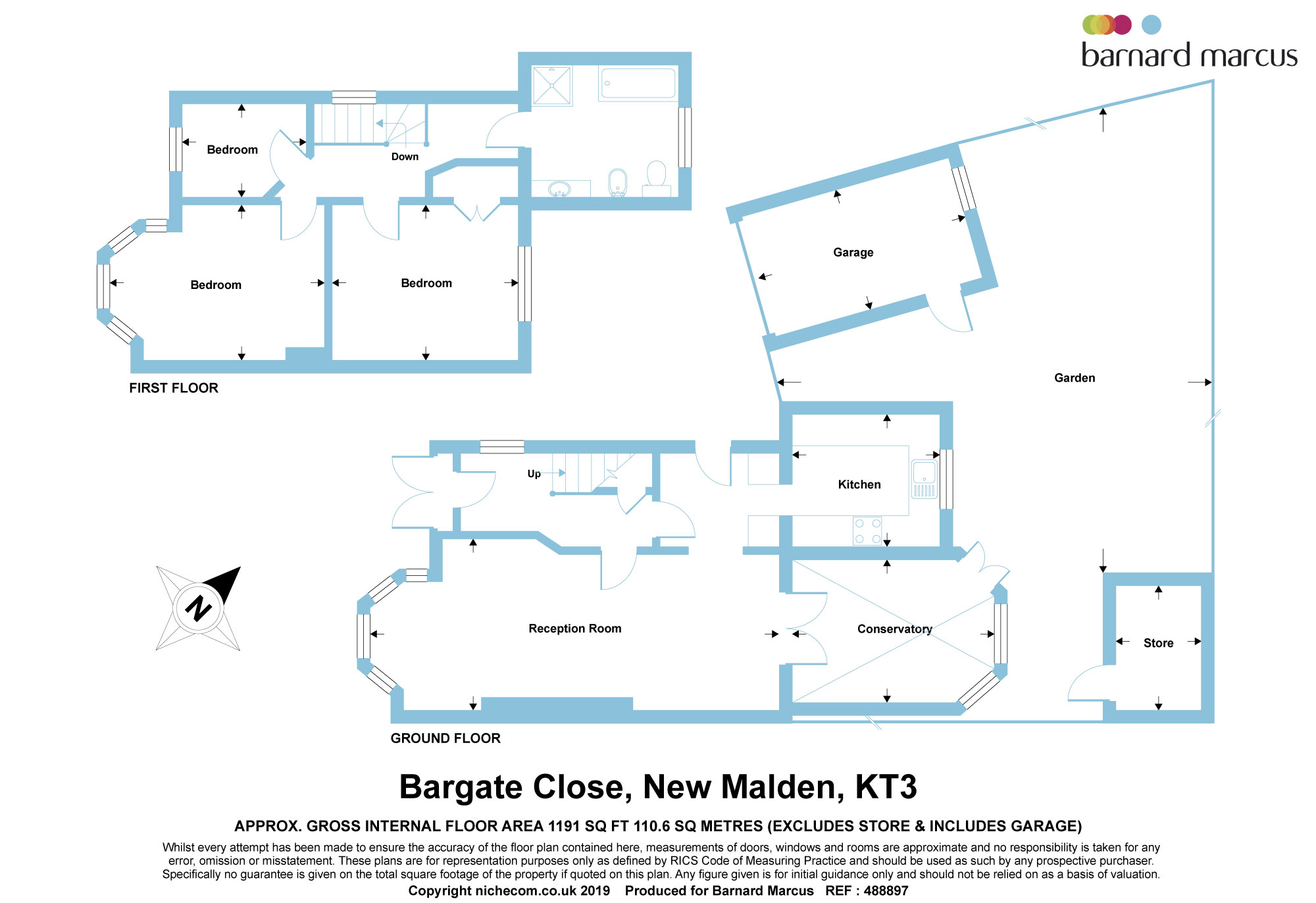 3 Bedrooms Semi-detached house for sale in Bargate Close, New Malden KT3