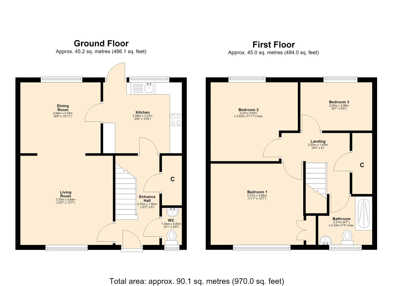 165, Lindens, Skelmersdale floorplan