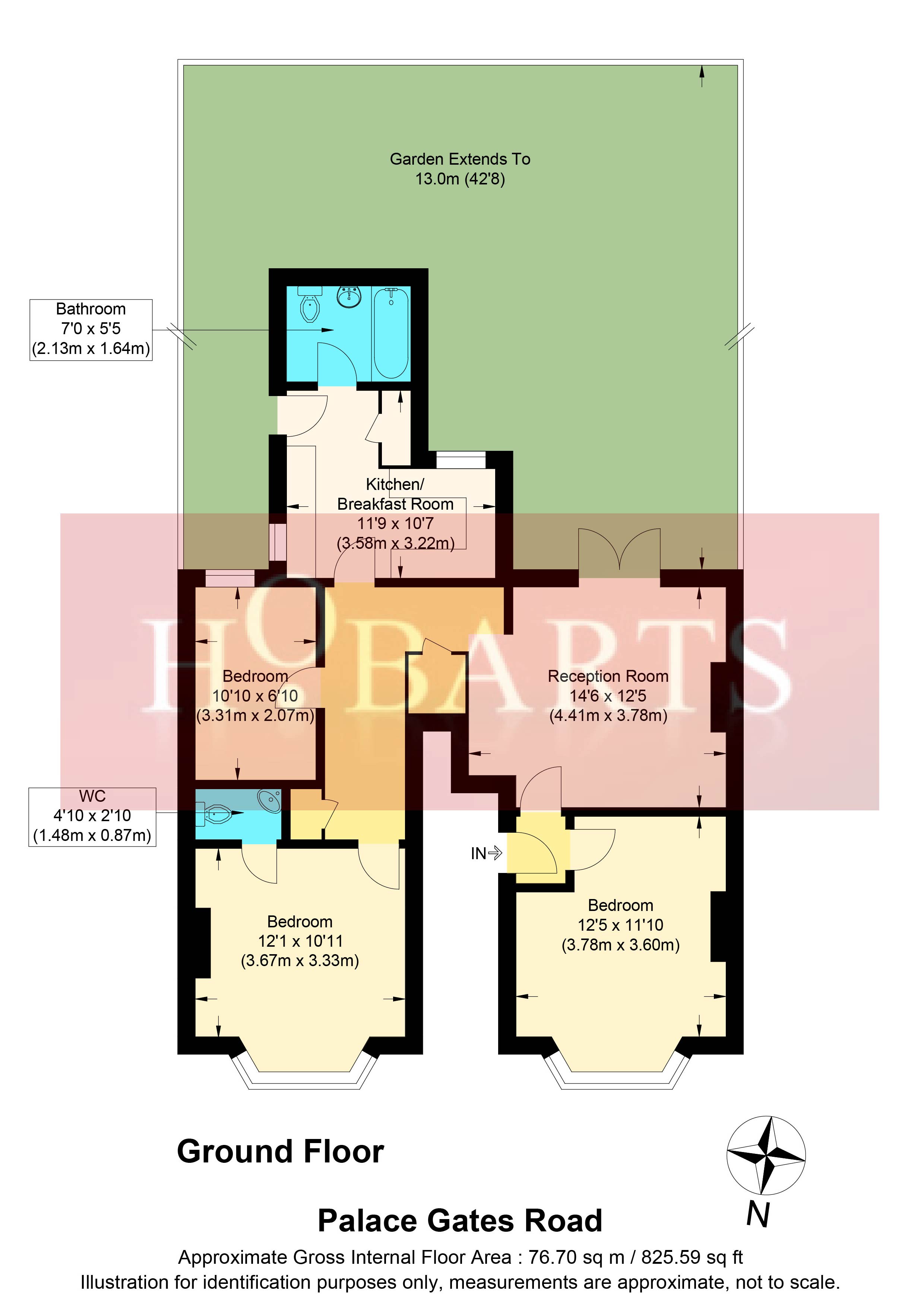 Palace Gates Road, Alexandra Park, London N22, 3 bedroom flat for sale