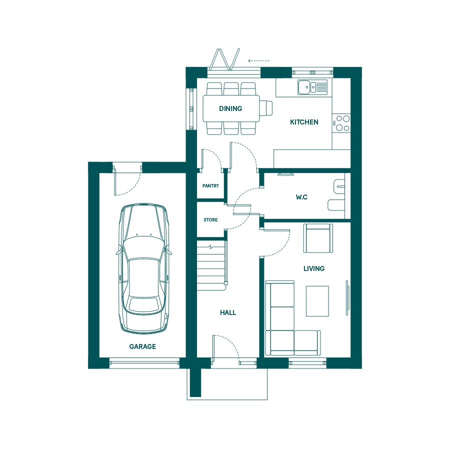 64, Cathedral Meadows, Durham (Hutton)  floorplan
