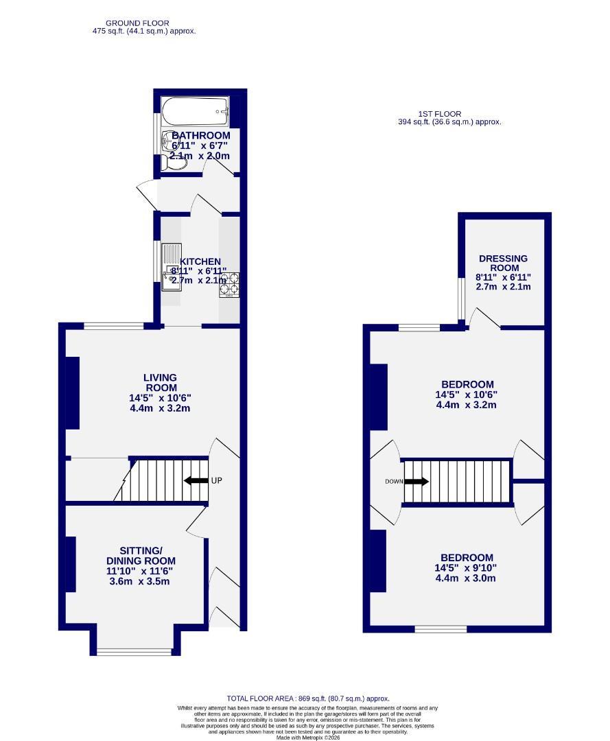 56, Baker Street, York floorplan