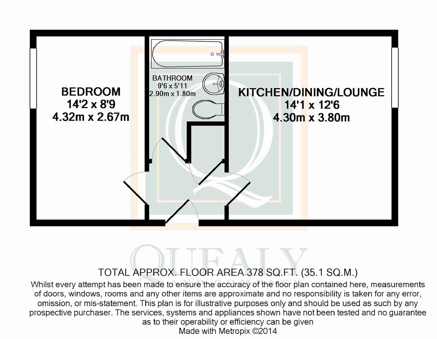 Flat 3, Lacel House, 63, London Road, Sittingbourne floorplan