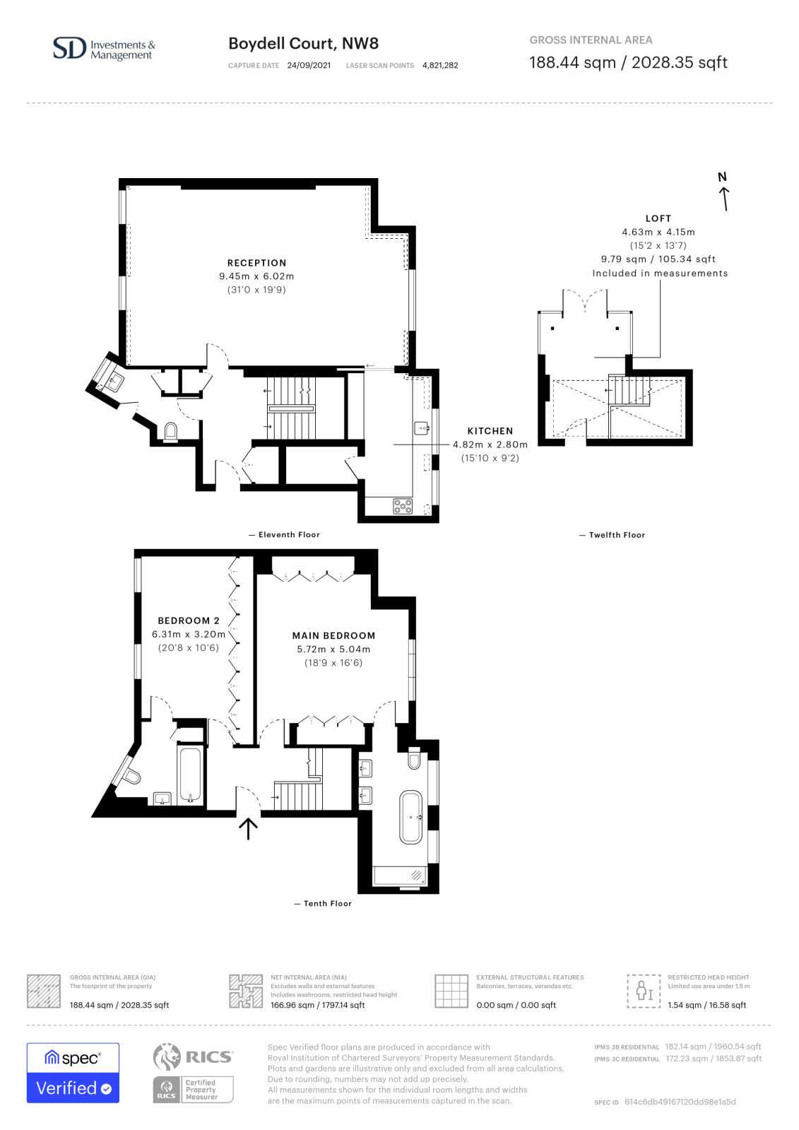 Boydell Court, London floorplan