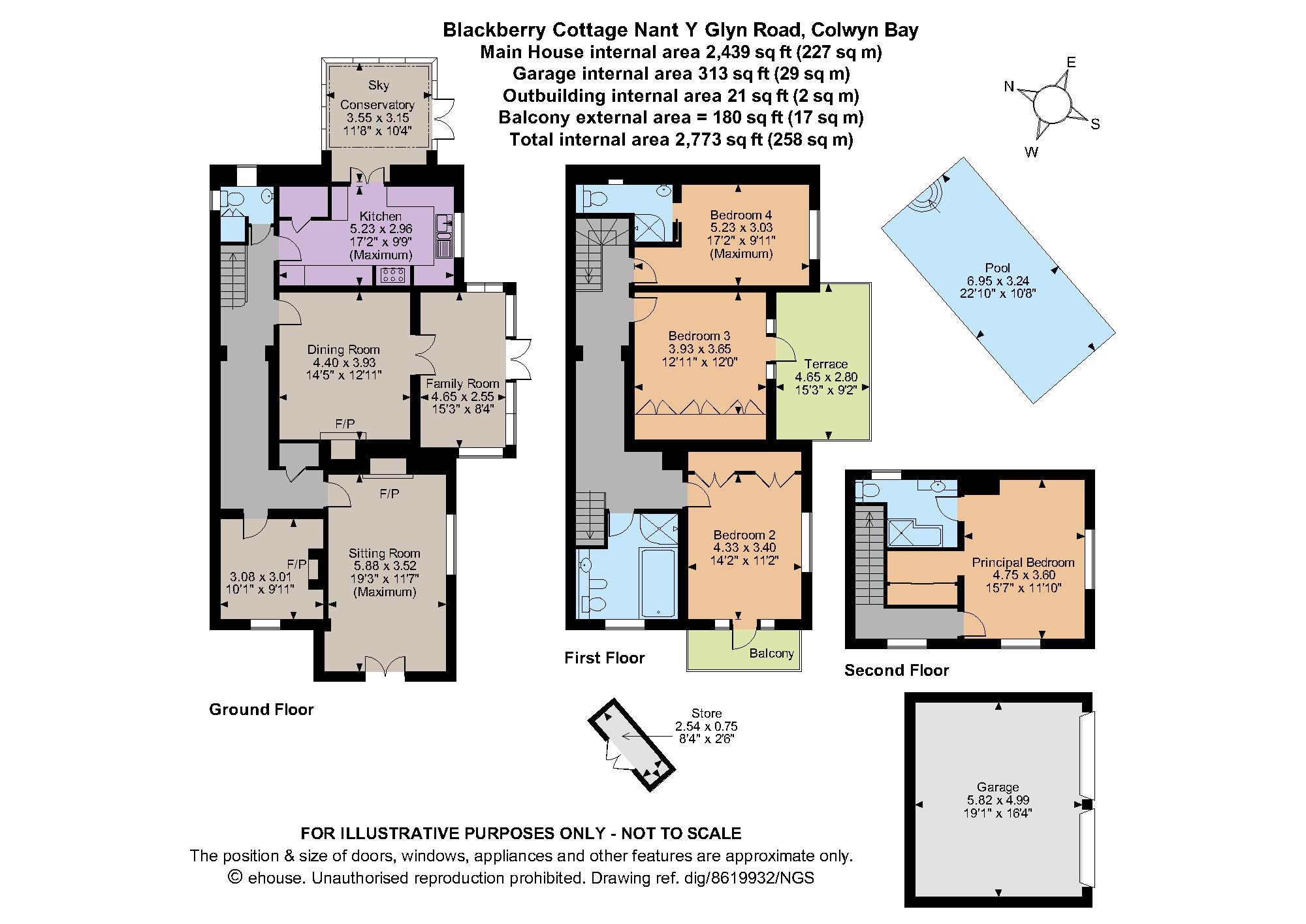 Blackberry Cottage,, Nant Y Glyn Road, Conwy floorplan
