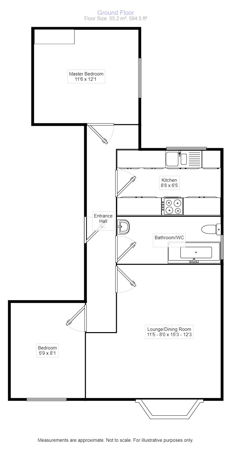 2 Bedrooms Flat to rent in Grafton Road, Bedford MK40