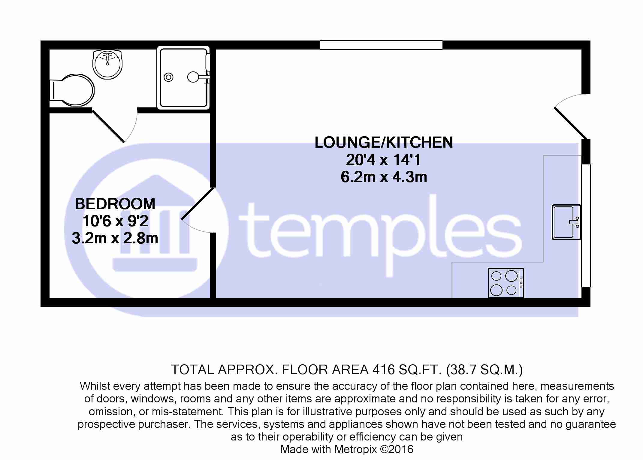 1 Bedrooms Flat to rent in Wellington Road, Nantwich CW5