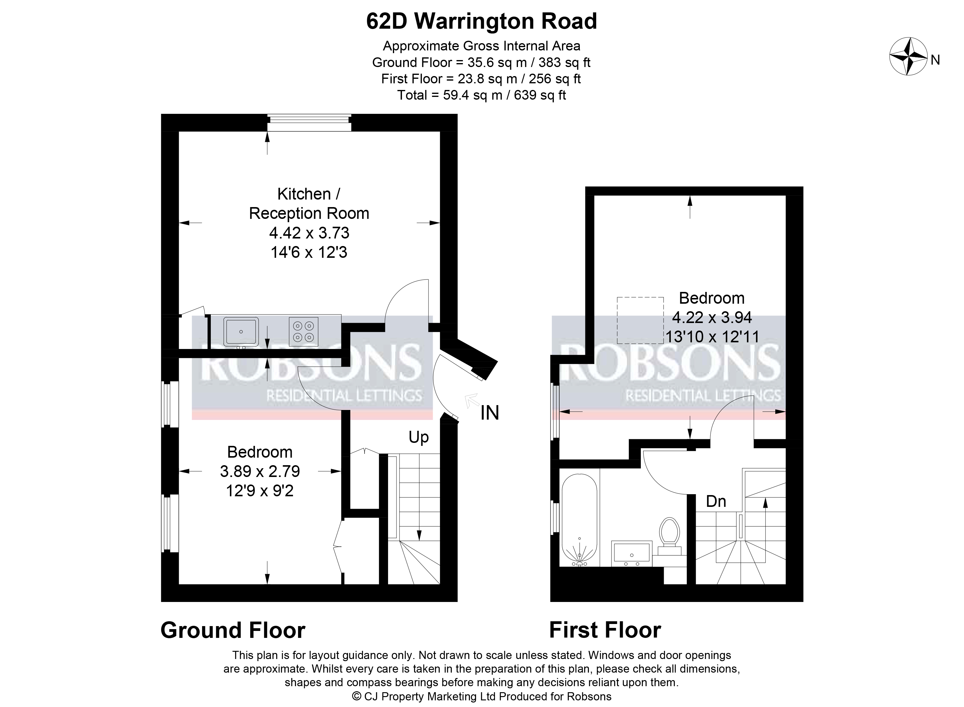 Flat 62D, Warrington Road, Harrow floorplan
