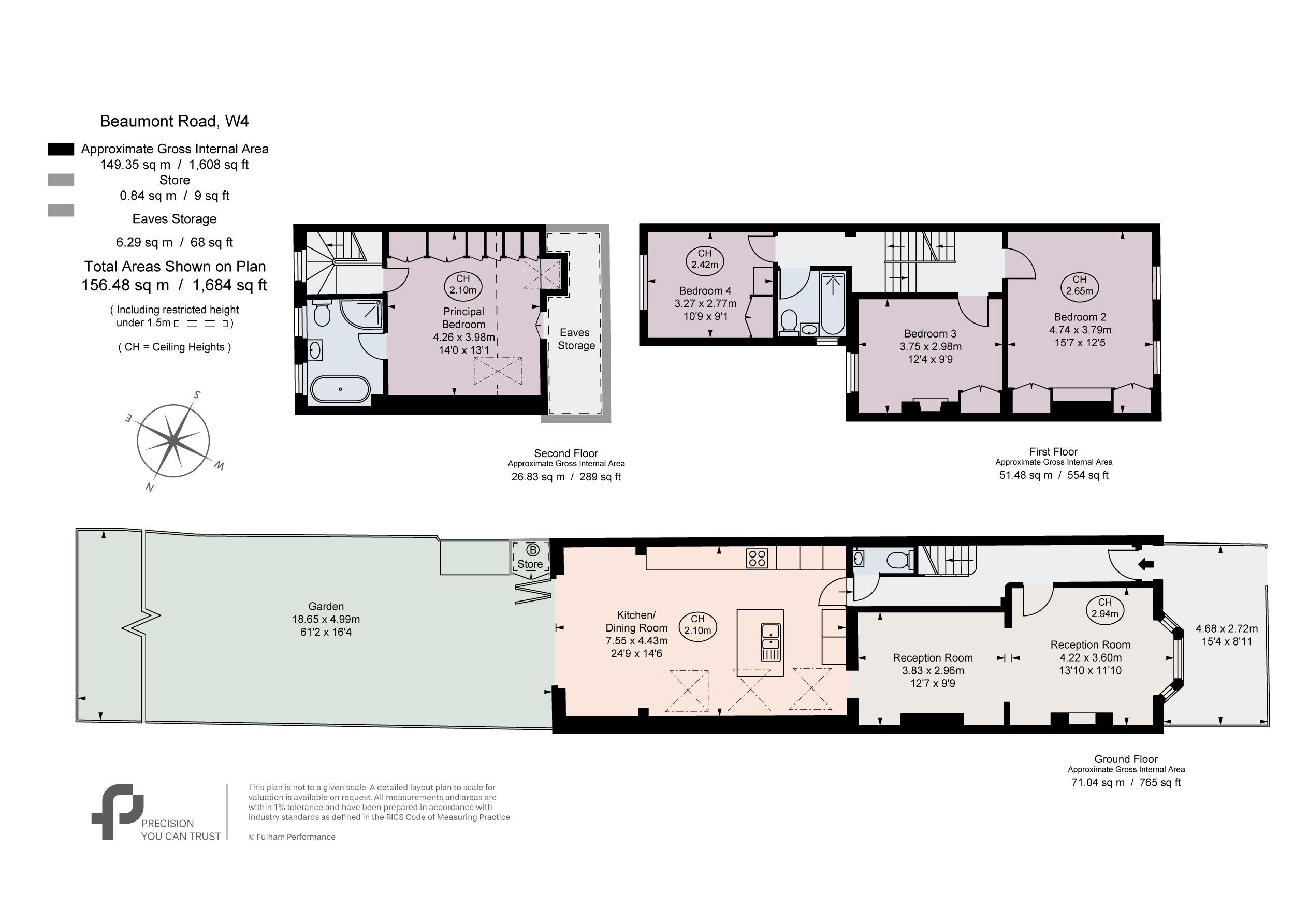 48, Beaumont Road, Chiswick floorplan
