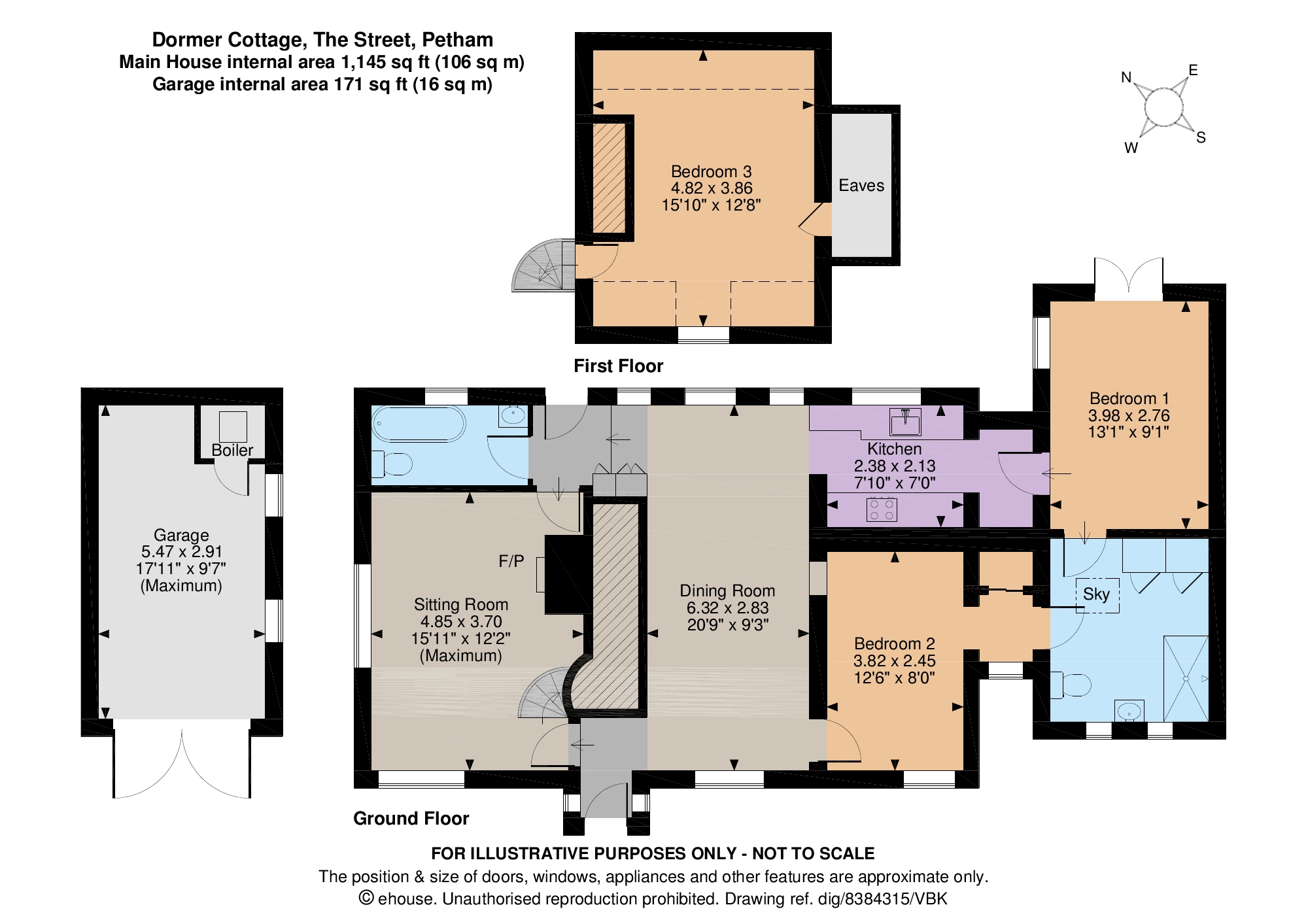 3 Bedrooms Detached house for sale in The Street, Petham, Canterbury, Kent CT4