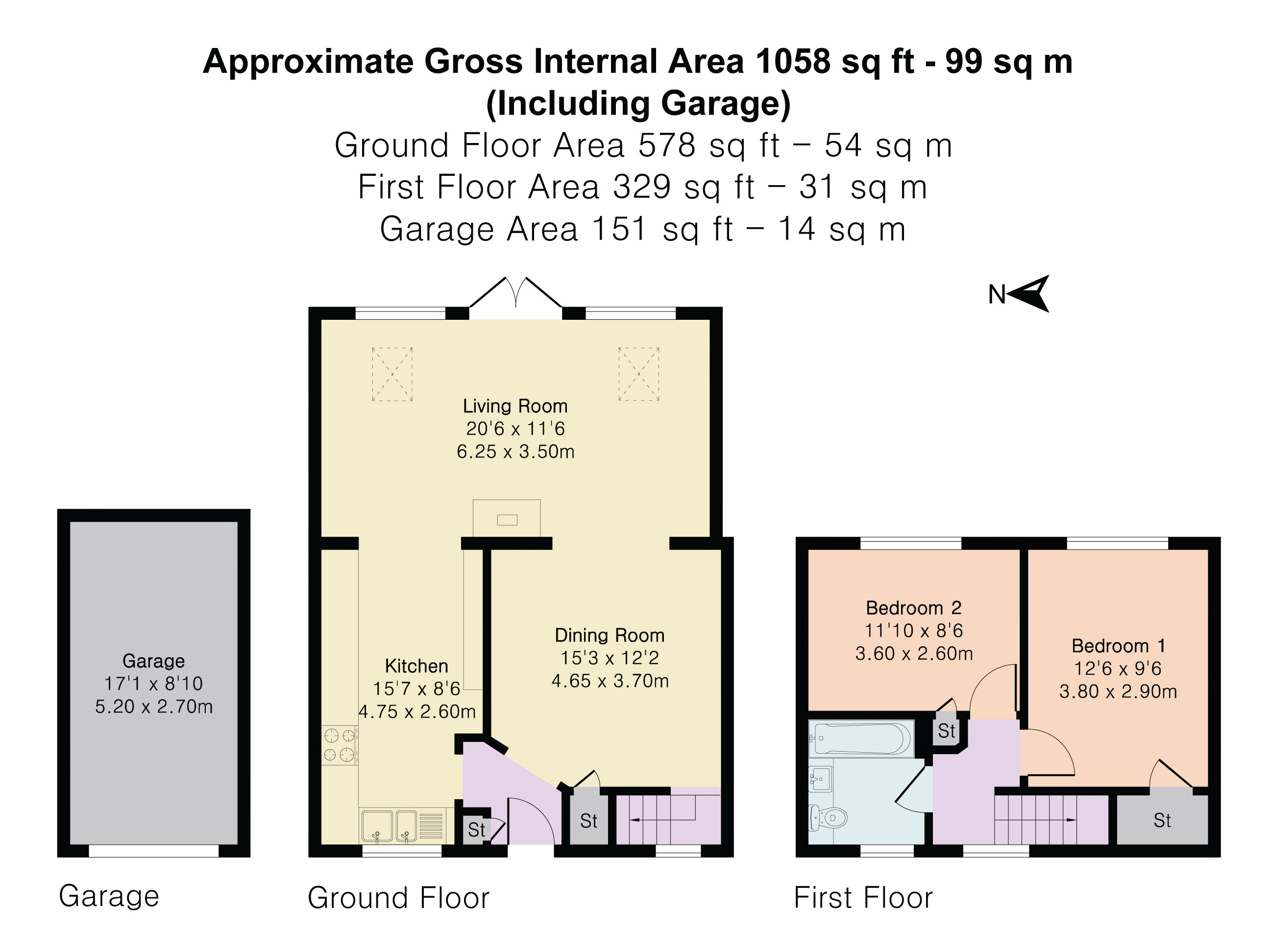 4, Cuddesdon Close, Reading floorplan