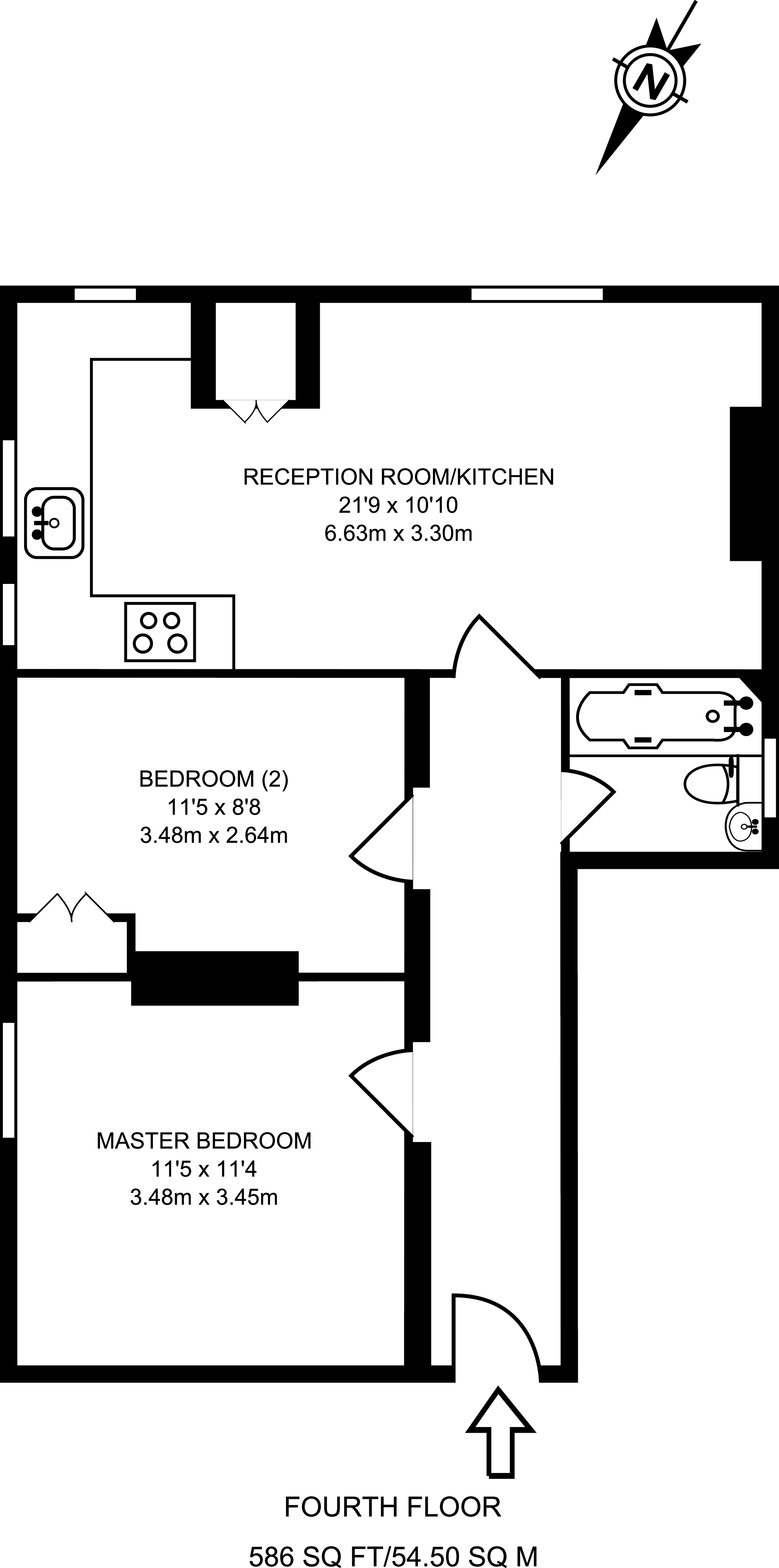 2 Bedrooms Flat to rent in Prince Of Wales Drive, Battersea SW11