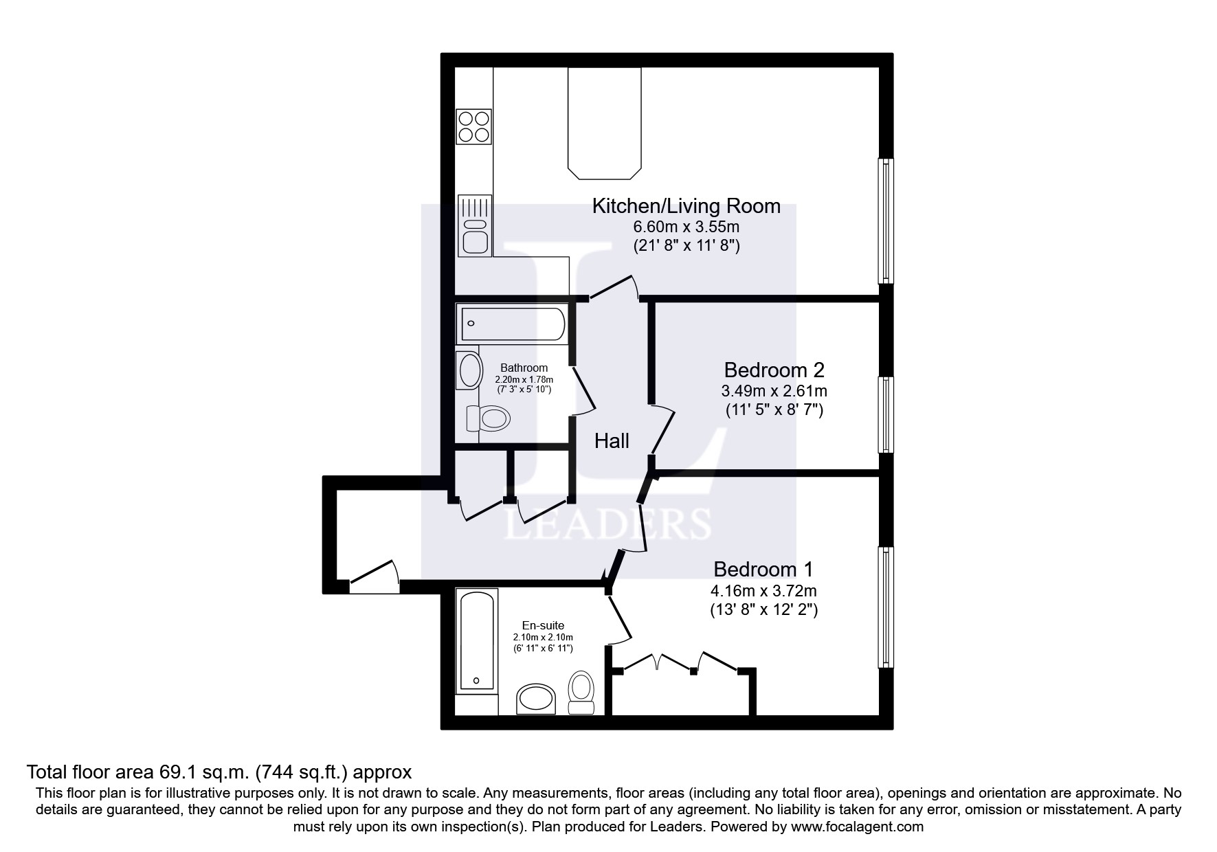 Apt 25, Woodcote House, Haywards Heath floorplan