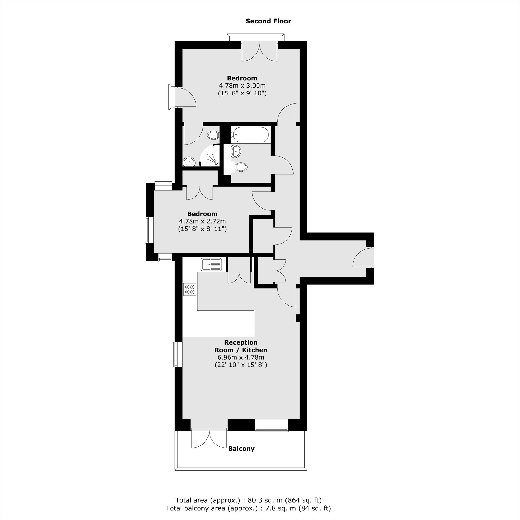 15 Deck Court, Tentelow Lane, Southall floorplan