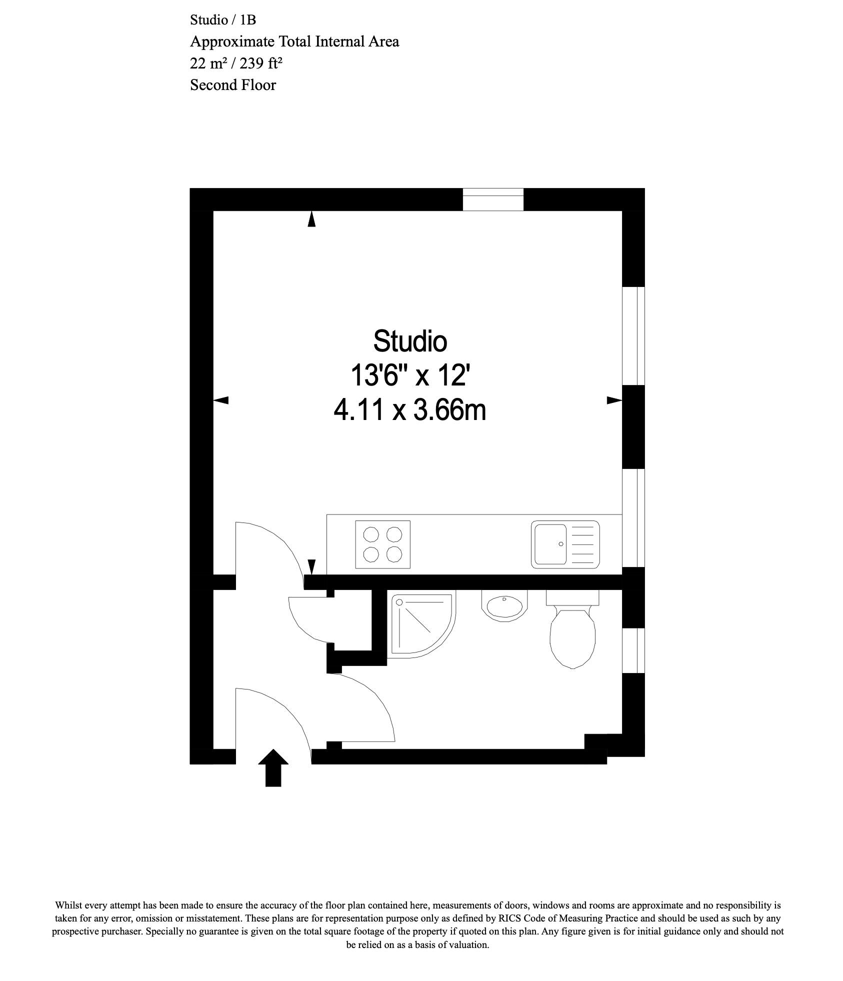 Flat 5, High Road, London, N12 9QD, London floorplan