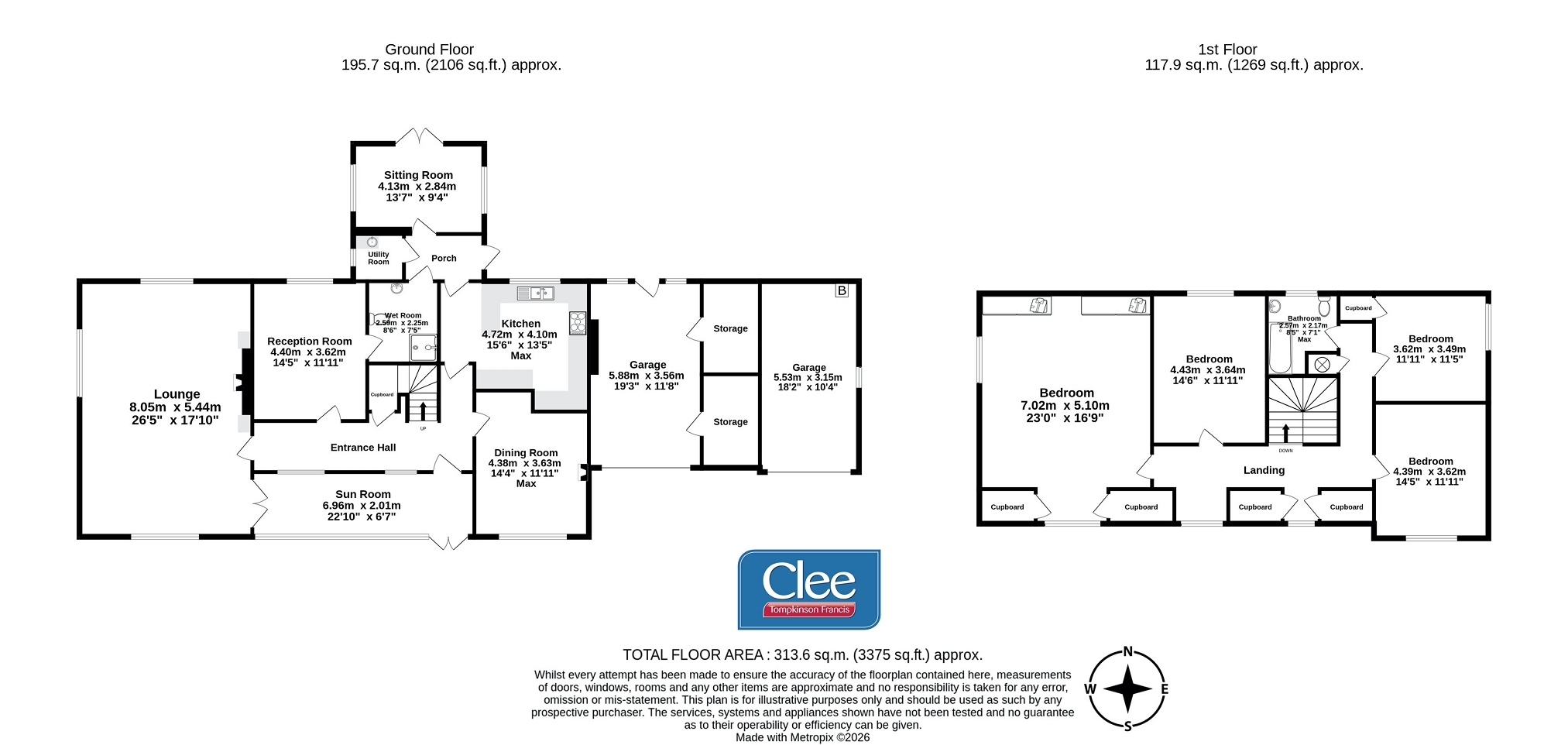 Arfryn, Bwlch, Brecon floorplan