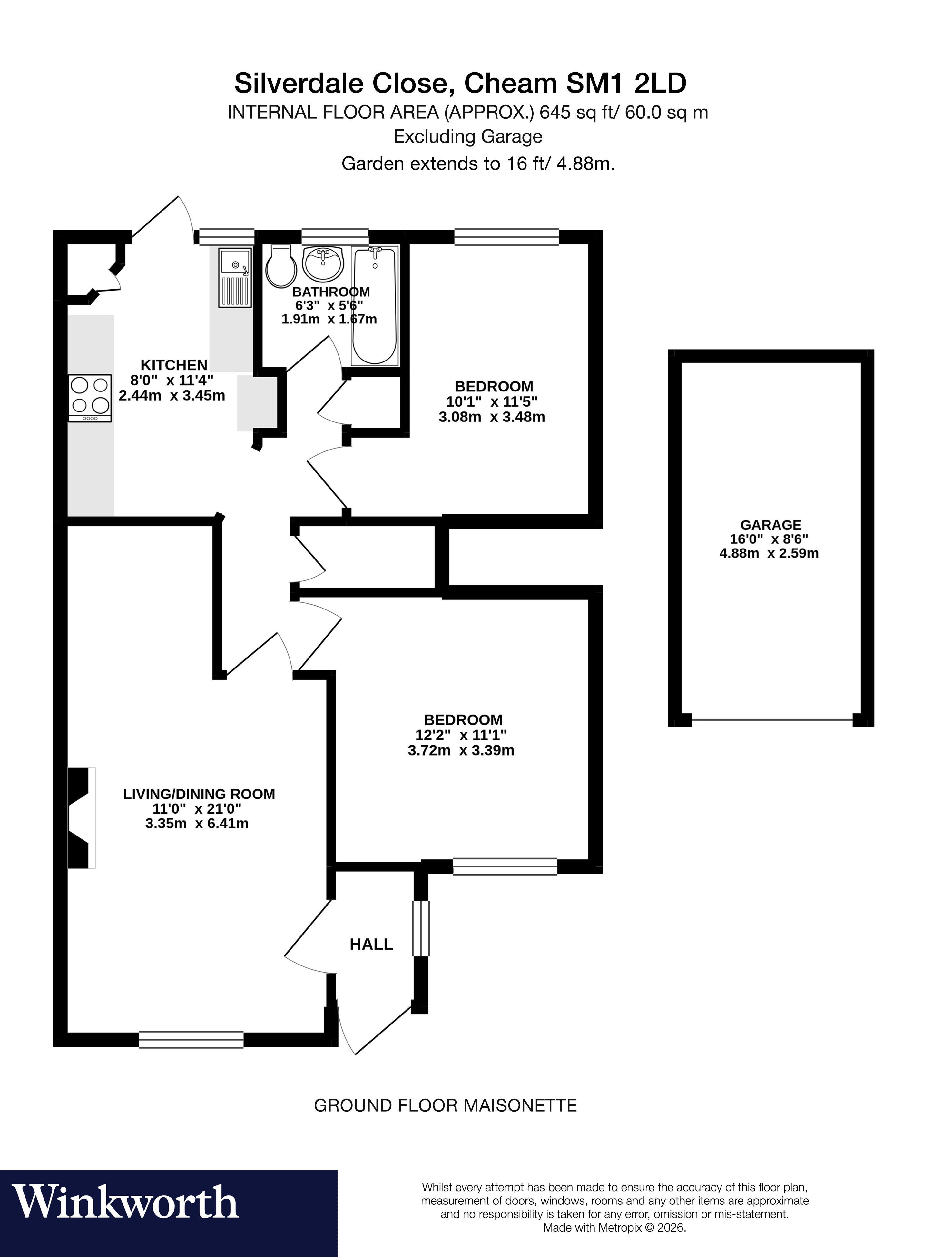 7, Silverdale Close, Sutton floorplan