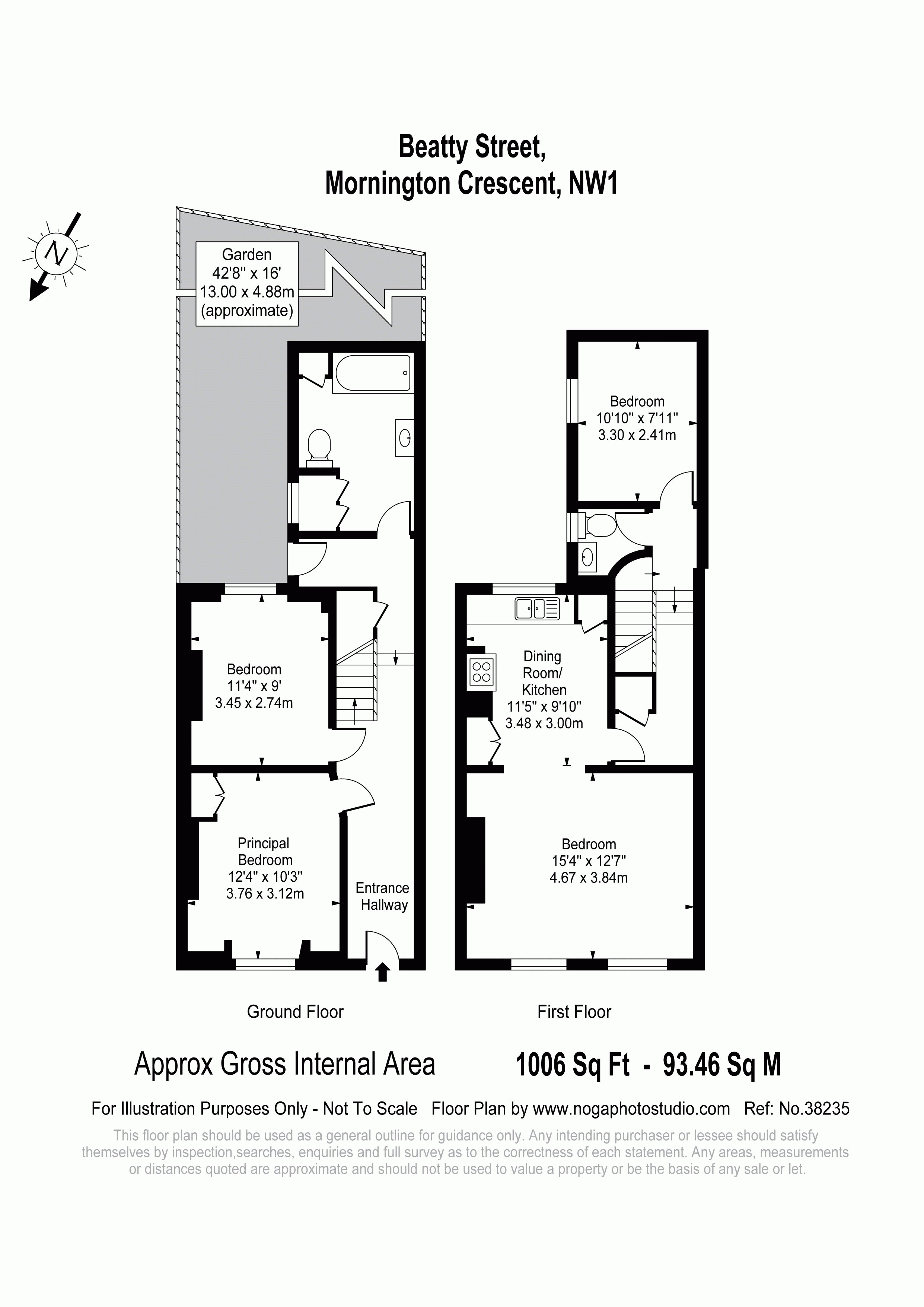 3 Bedrooms Flat to rent in Beatty Street, London NW1