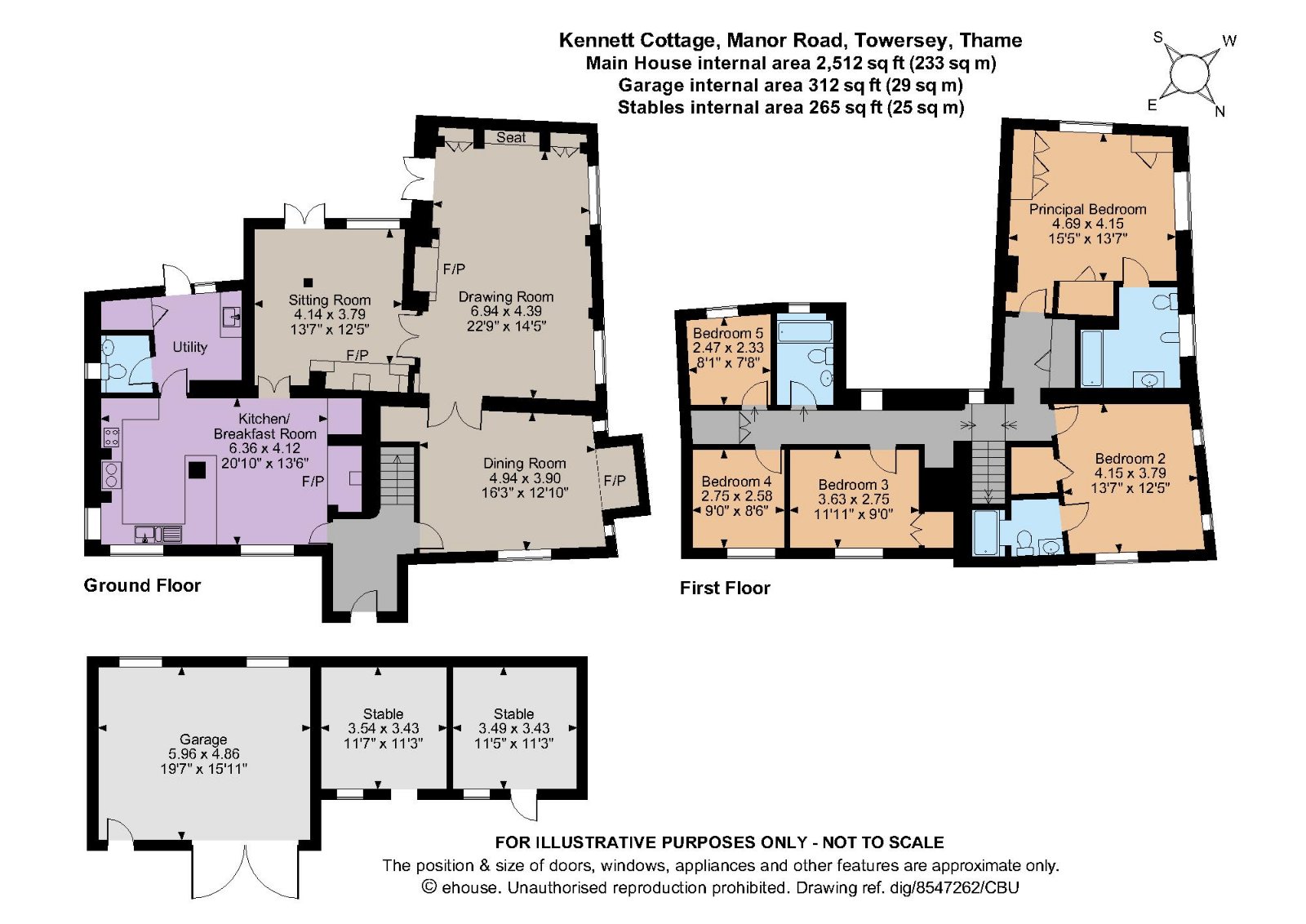Manor Road, Towersey, Thame, Oxfordshire OX9, 5 bedroom detached house