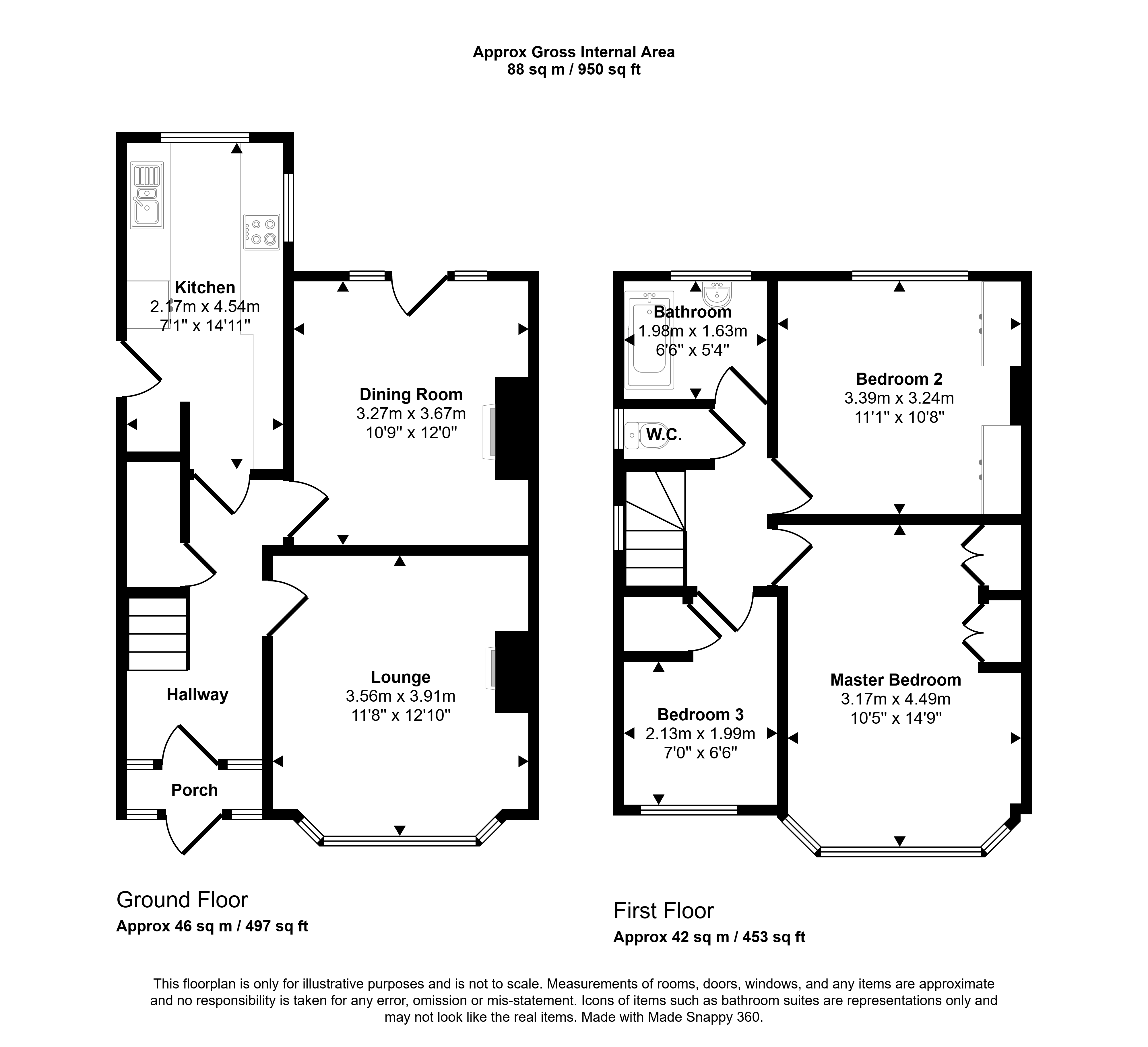 61, Otterburn Avenue, Whitley Bay floorplan