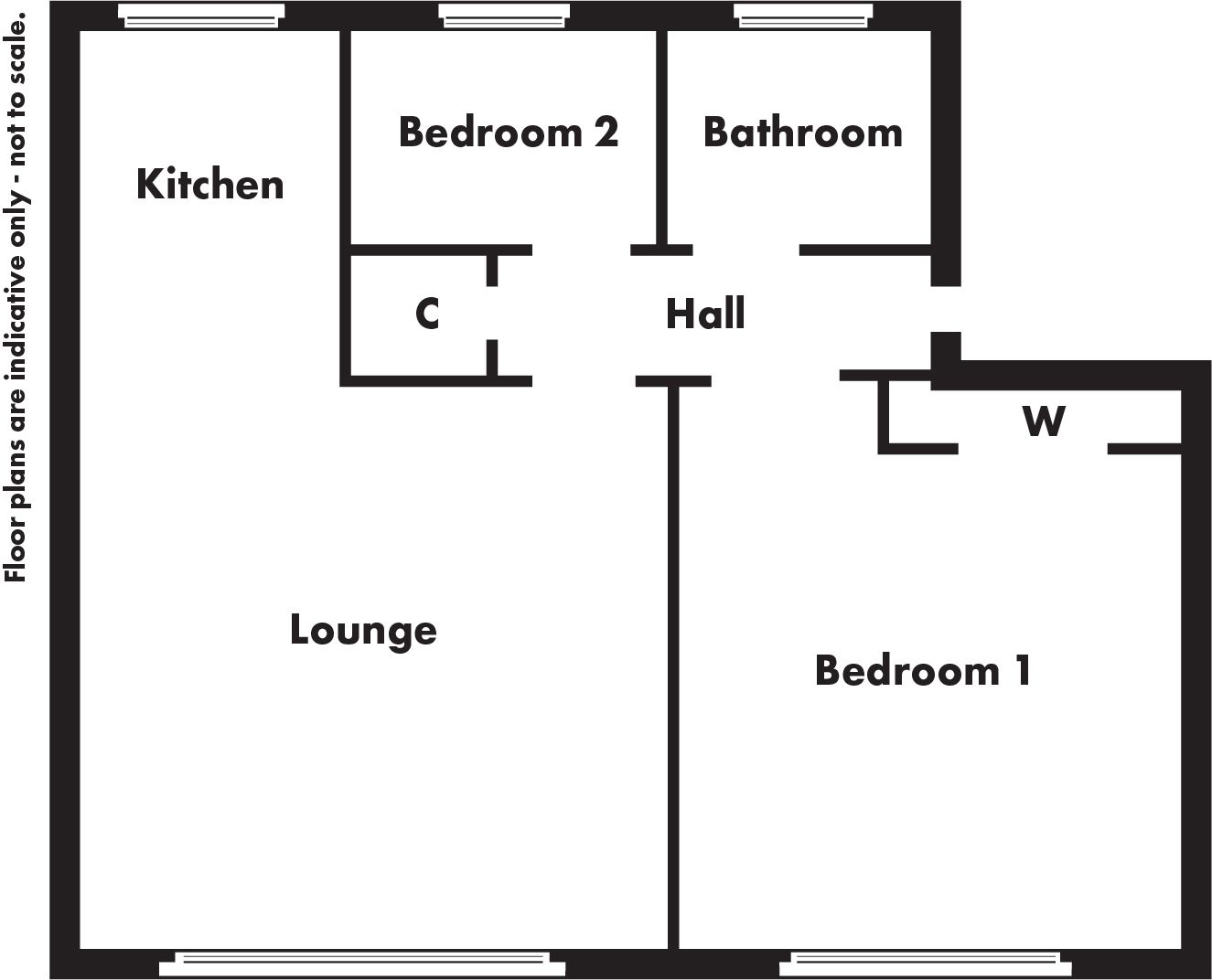 Flat C, 66 Waterside Street, Largs KA30, 2 bedroom flat for sale