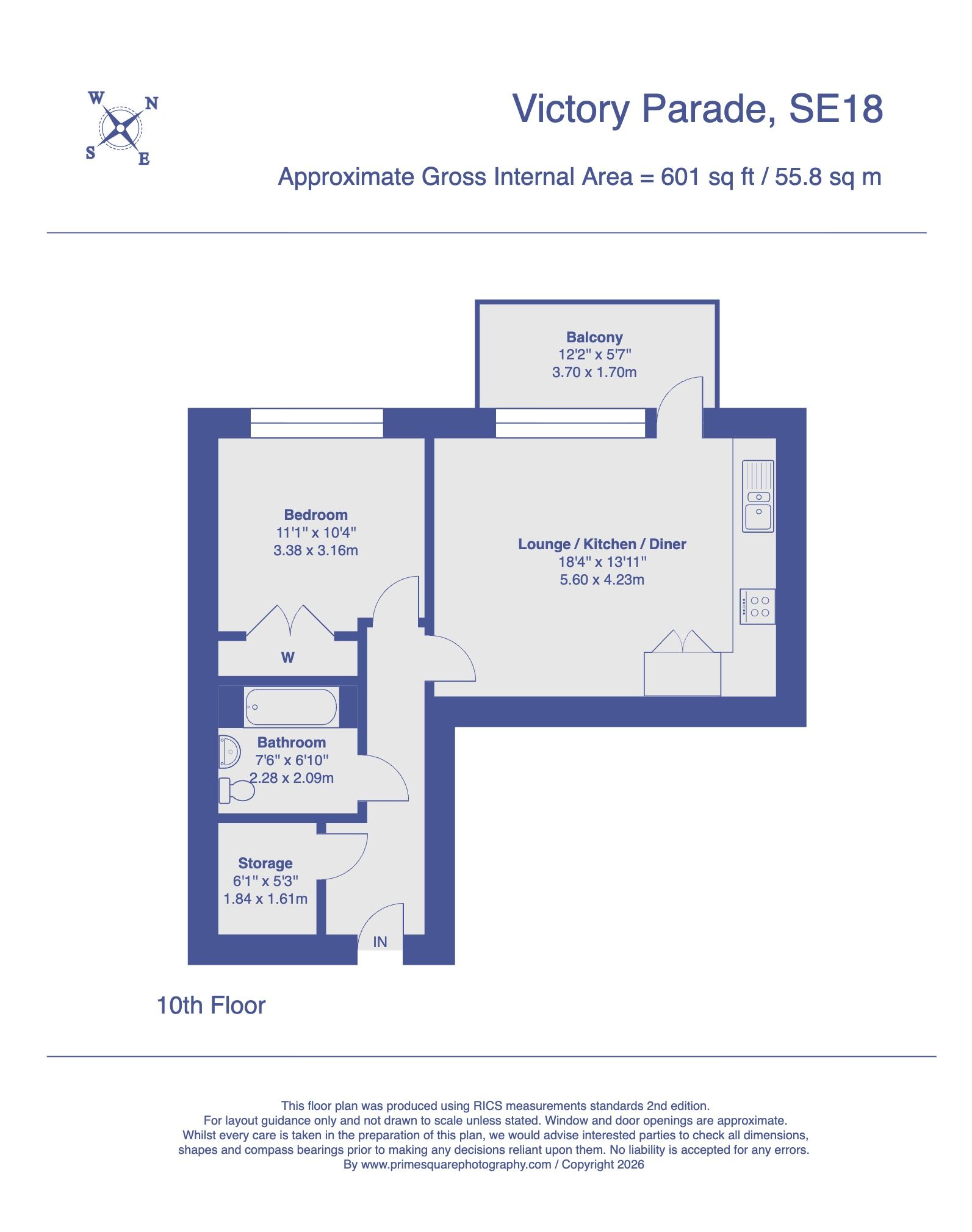 Drummond House, 11,73, Victory Parade, London floorplan