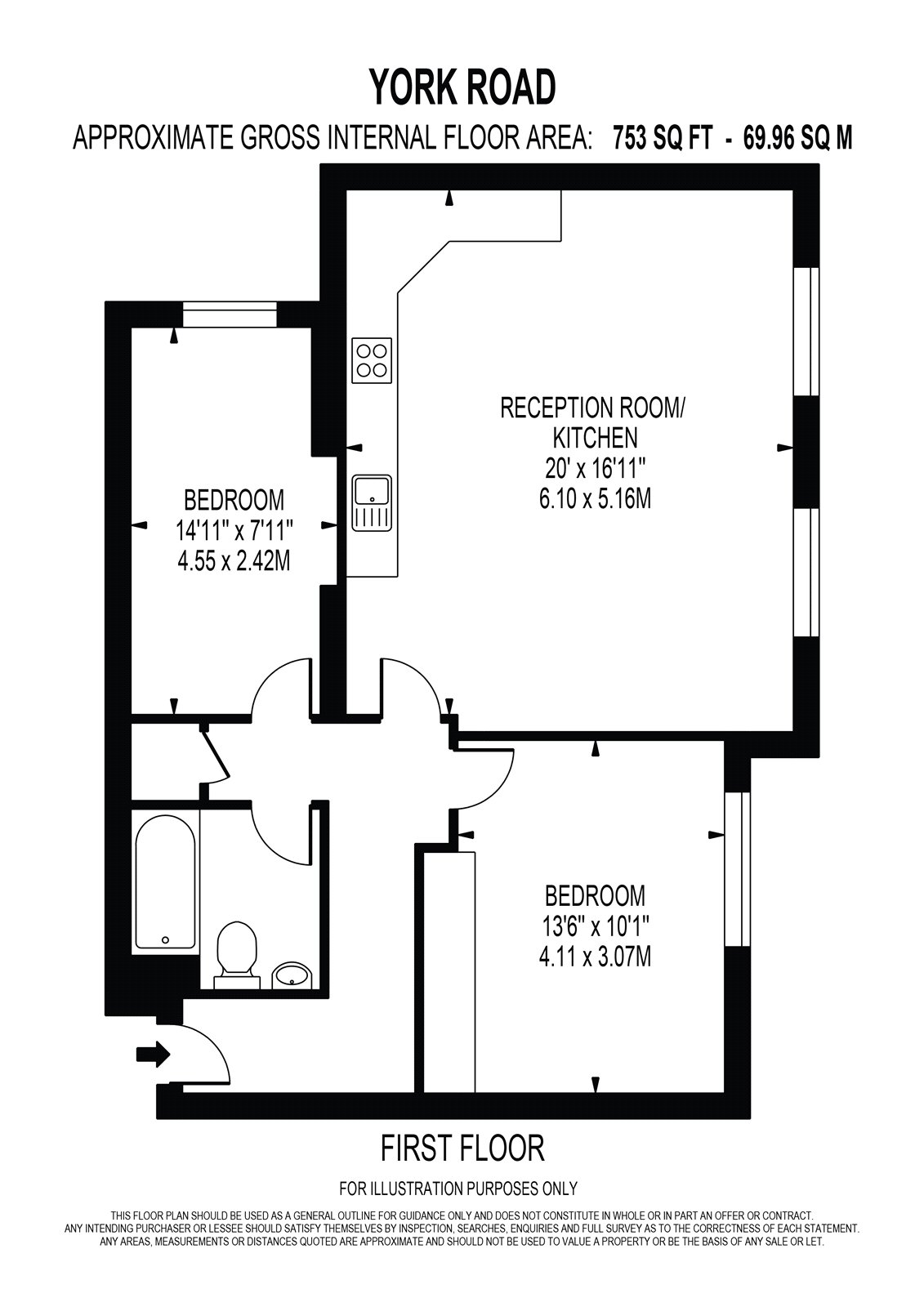 York Road, Sutton floorplan