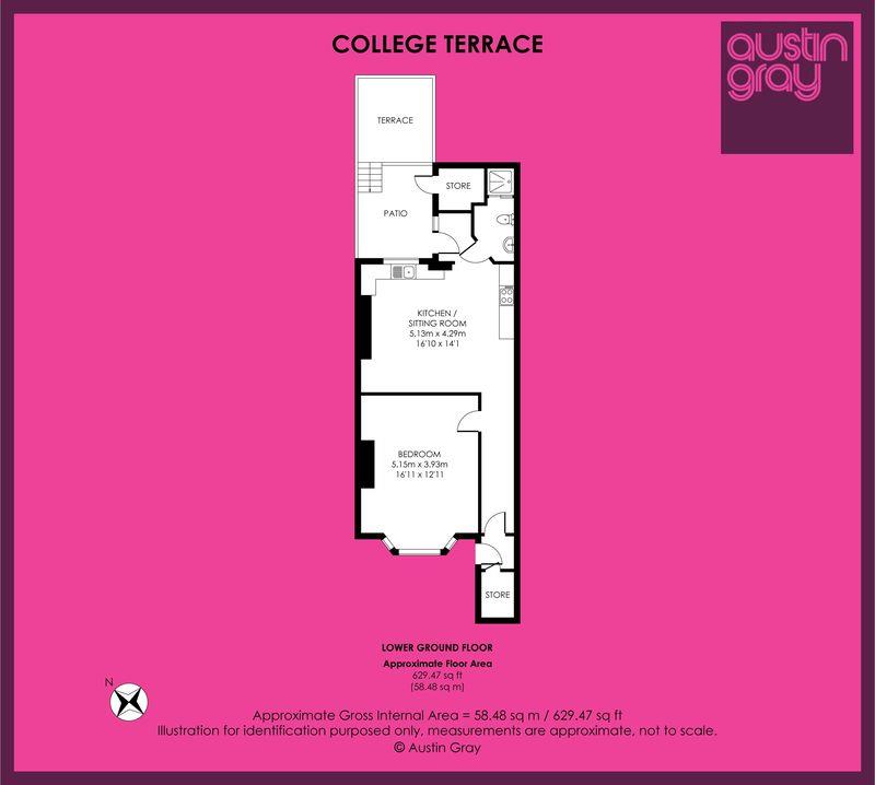 Flat A, 11, College Terrace, Brighton floorplan