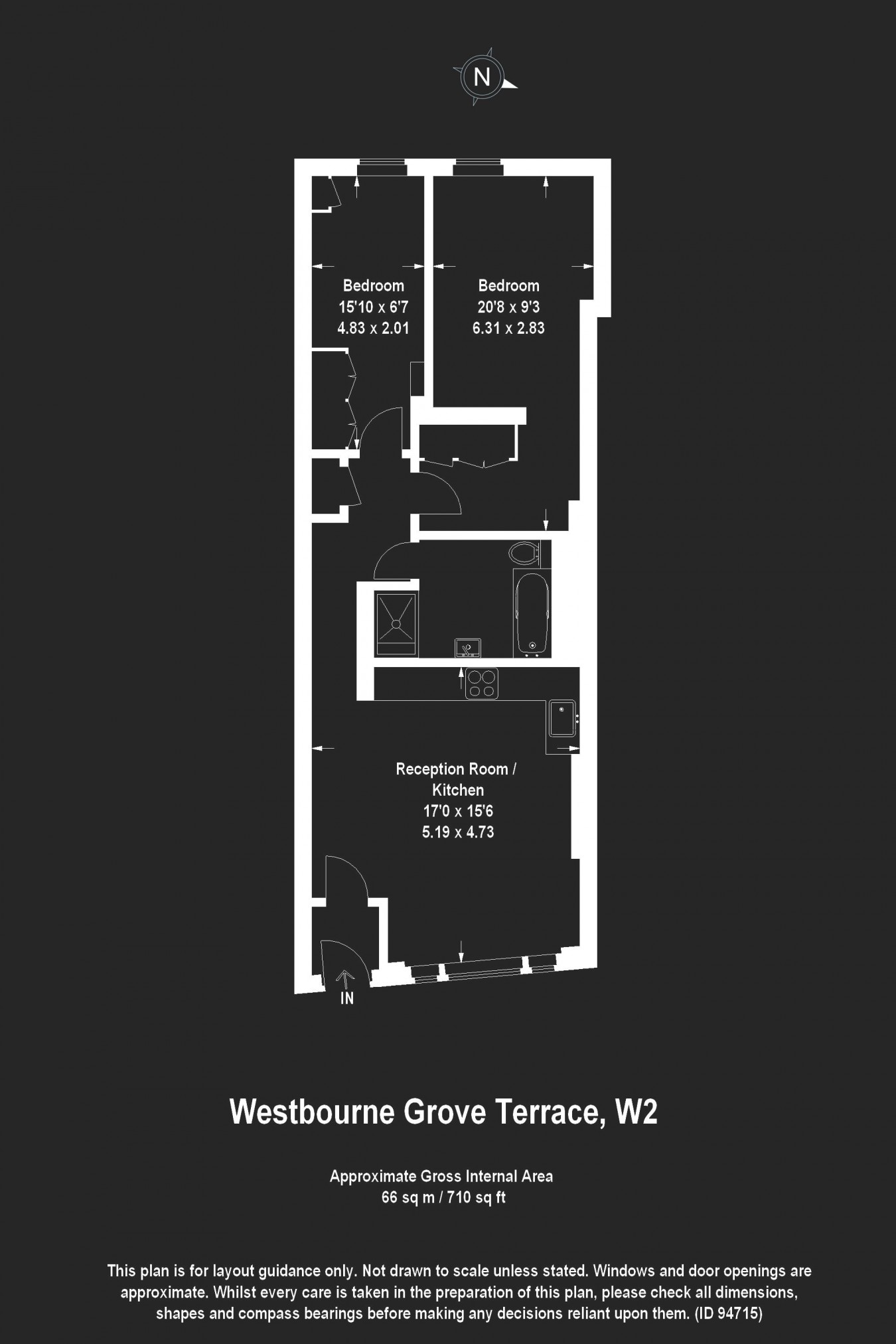 2 Bedrooms Flat to rent in Westbourne Grove Terrace, London W2