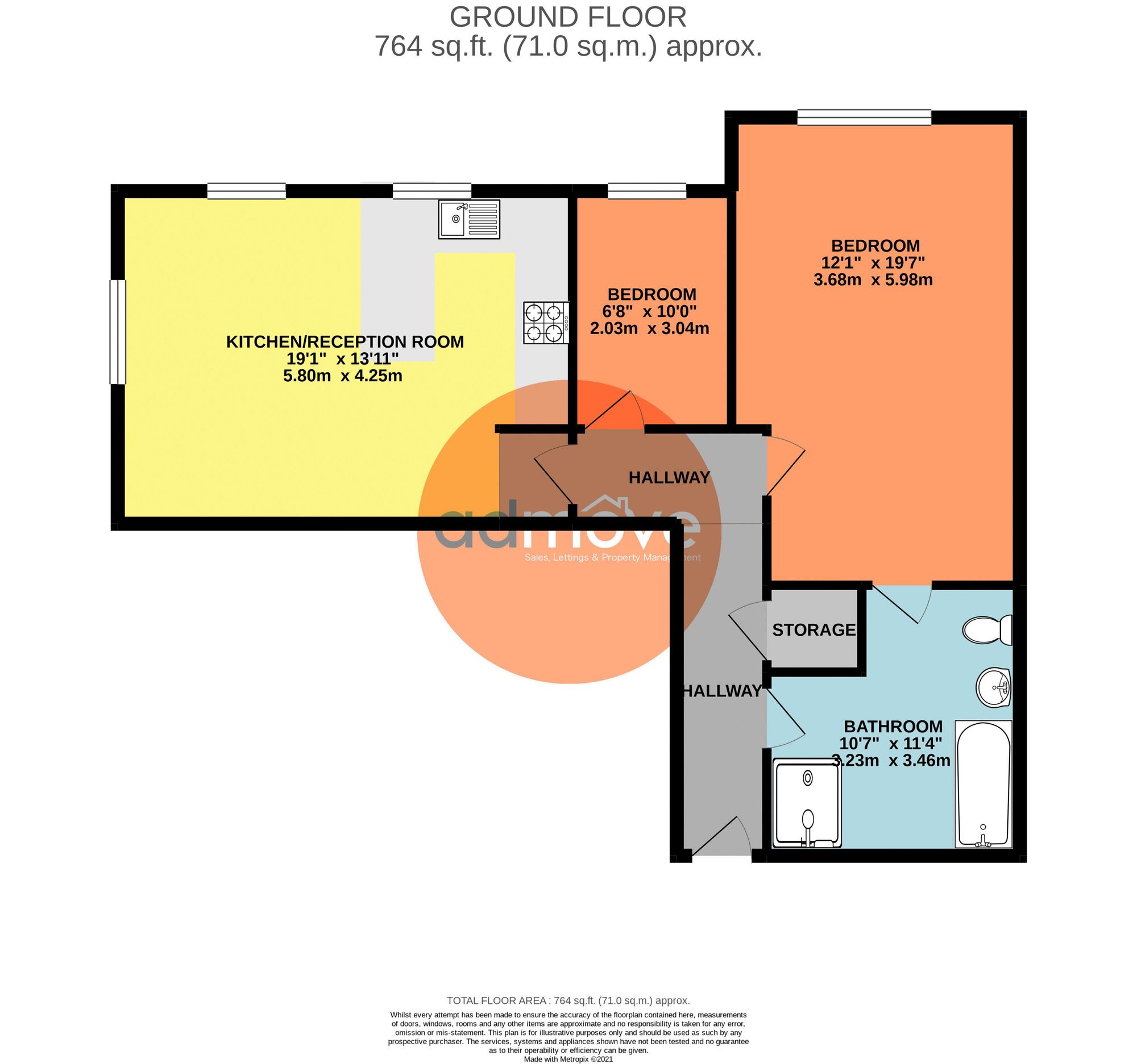 Apt 4, 242 Lawnhurst Avenue, Manchester floorplan