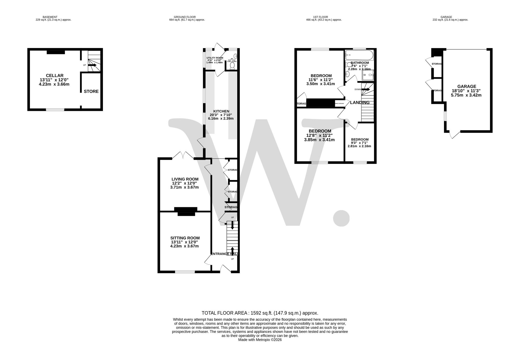 41 Bracondale, Norwich floorplan
