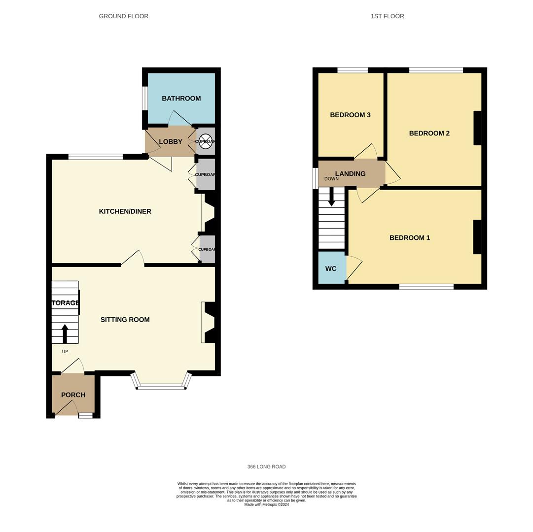 Long Road, Carlton Colville NR33, 3 bedroom end terrace house to rent