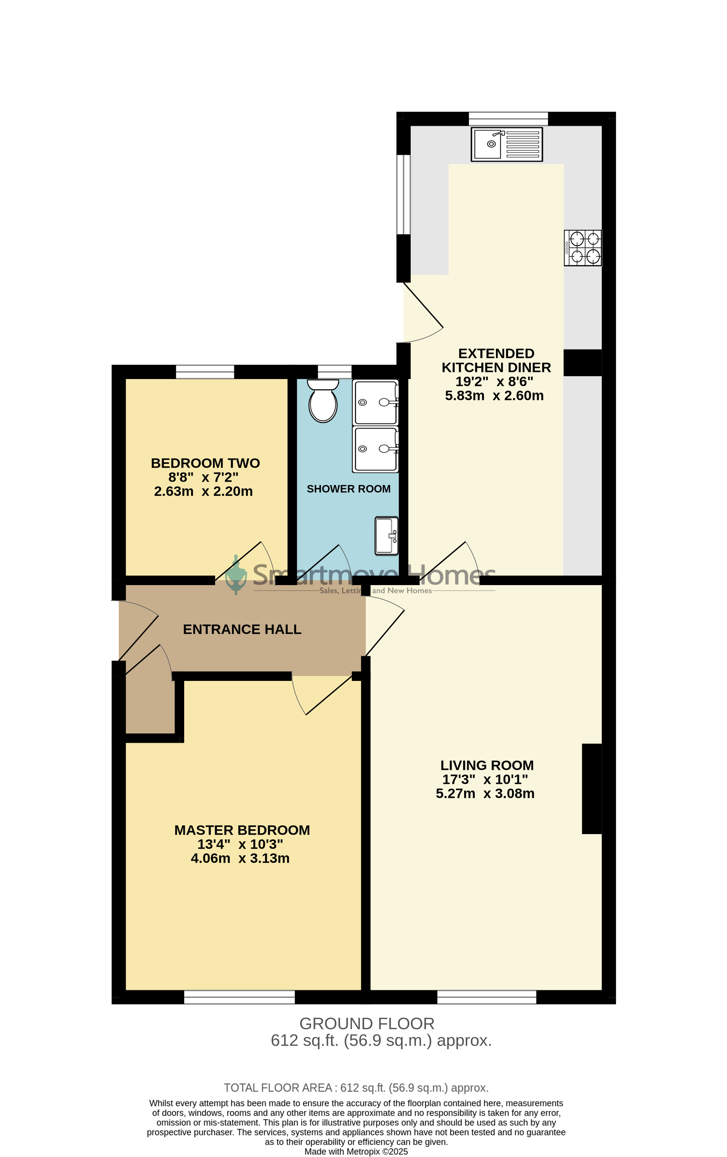 27, Derbyshire Drive, Nottingham floorplan