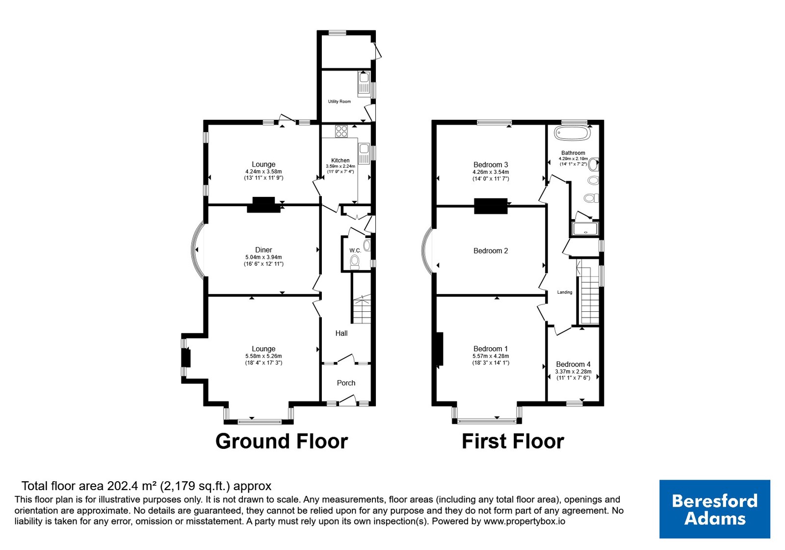 77, Coed Coch Road, Colwyn Bay floorplan
