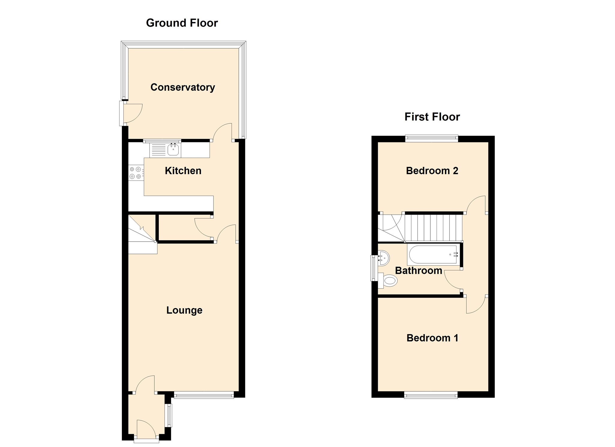 2 Bedrooms Semi-detached house for sale in Caradoc Close, St. Mellons, Cardiff CF3