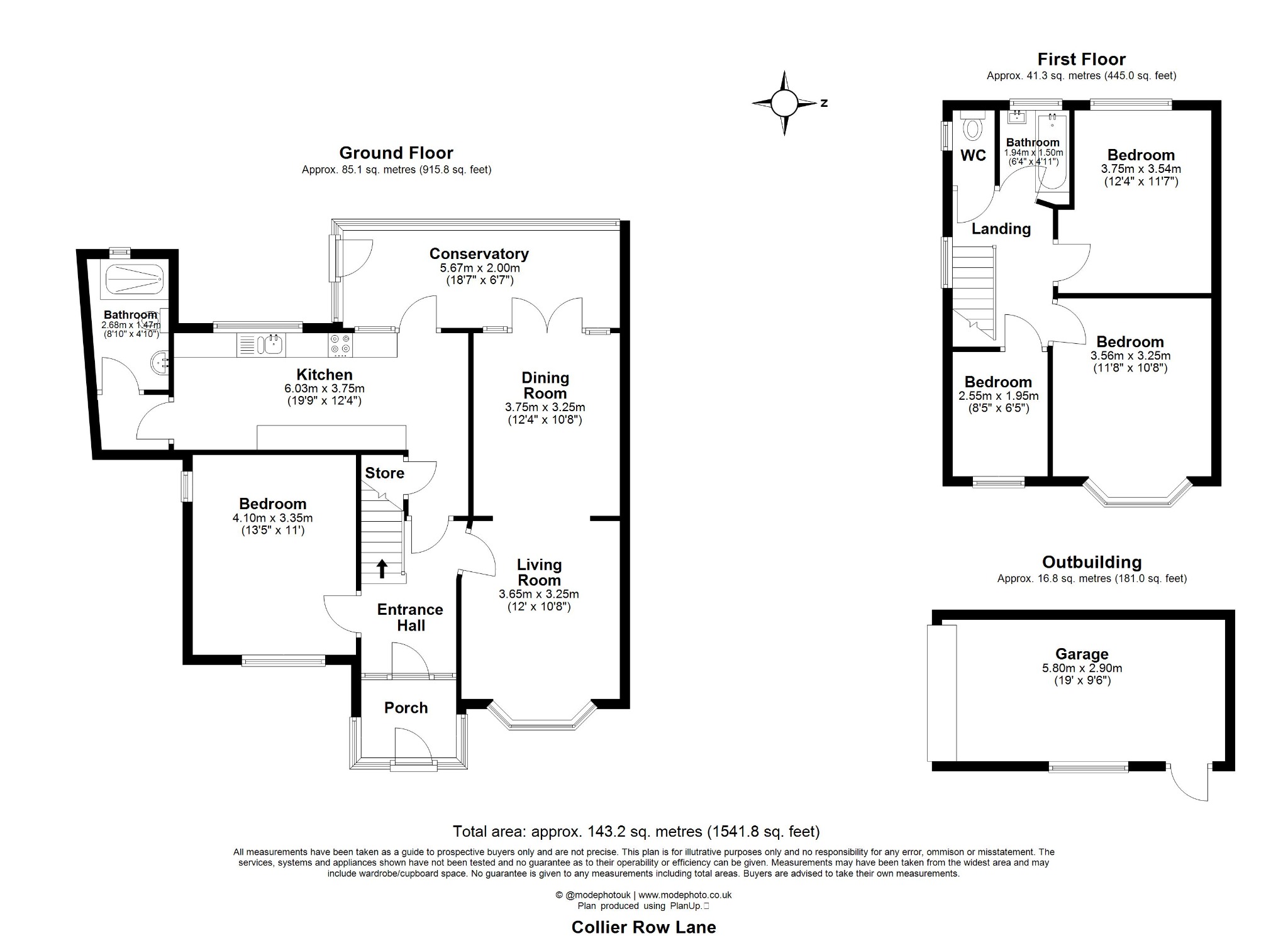Collier Row Lane, Romford floorplan