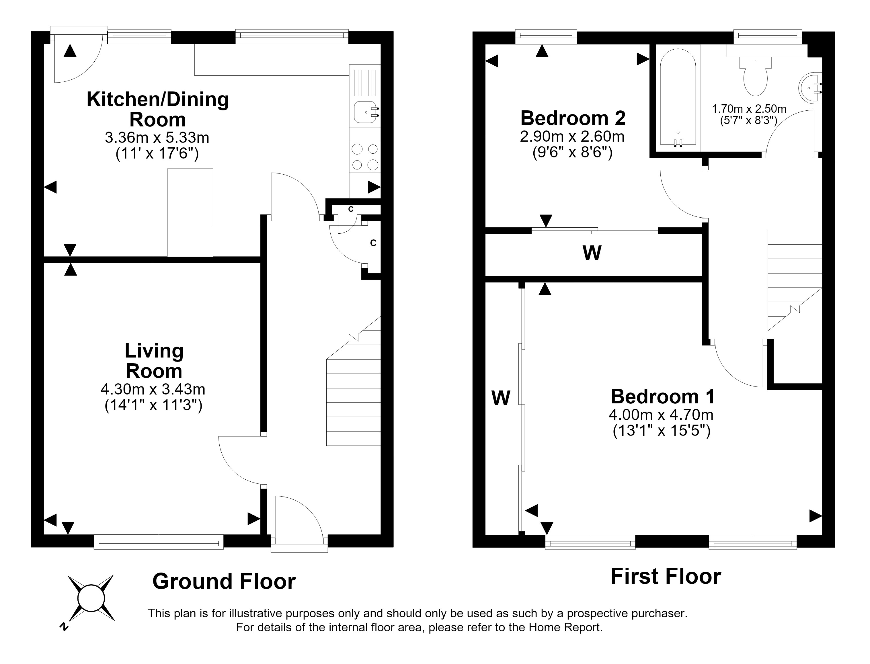 12, Westburn Park, Westburn, Edinburgh floorplan