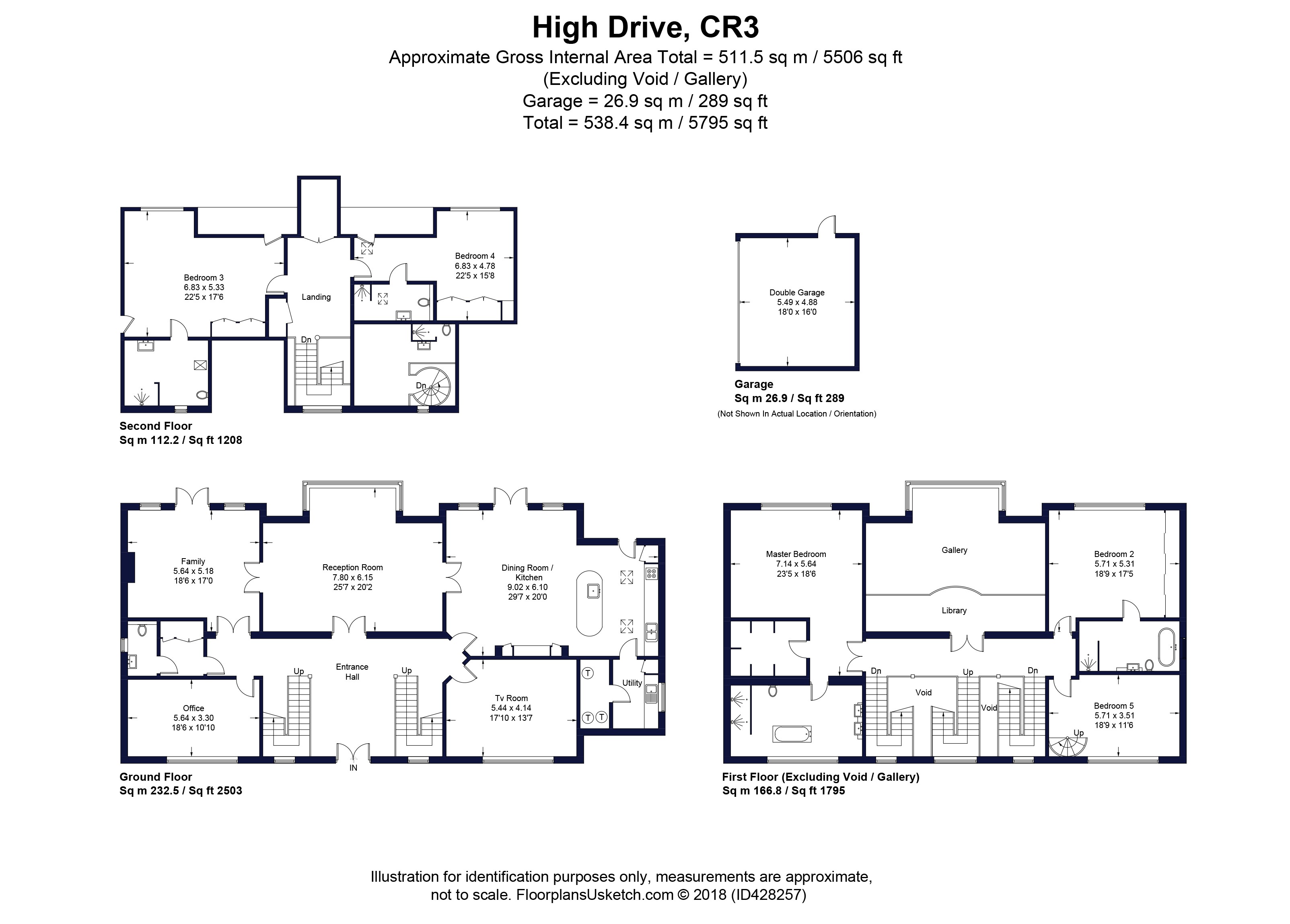 5 Bedrooms Detached house for sale in High Drive, Woldingham CR3