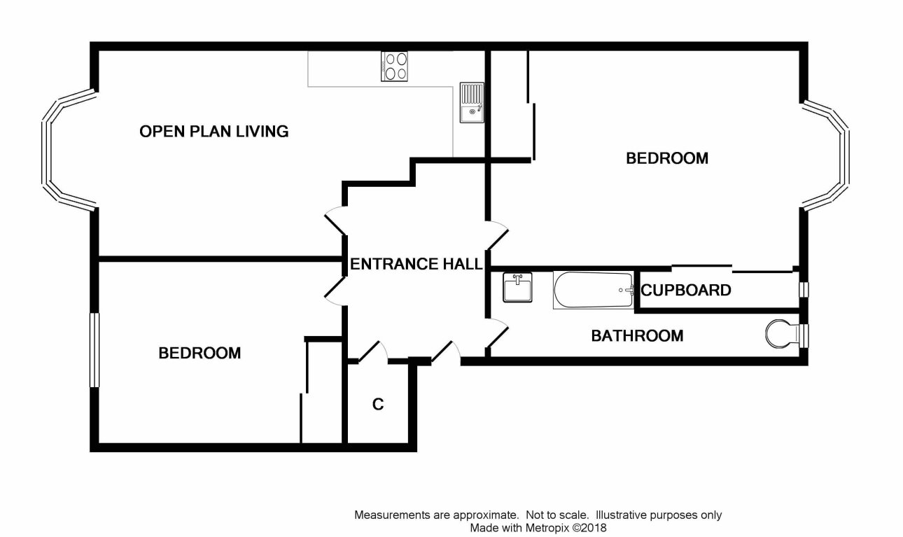 2 Bedrooms Flat to rent in Bellwood Street, Shawlands, Glasgow G41