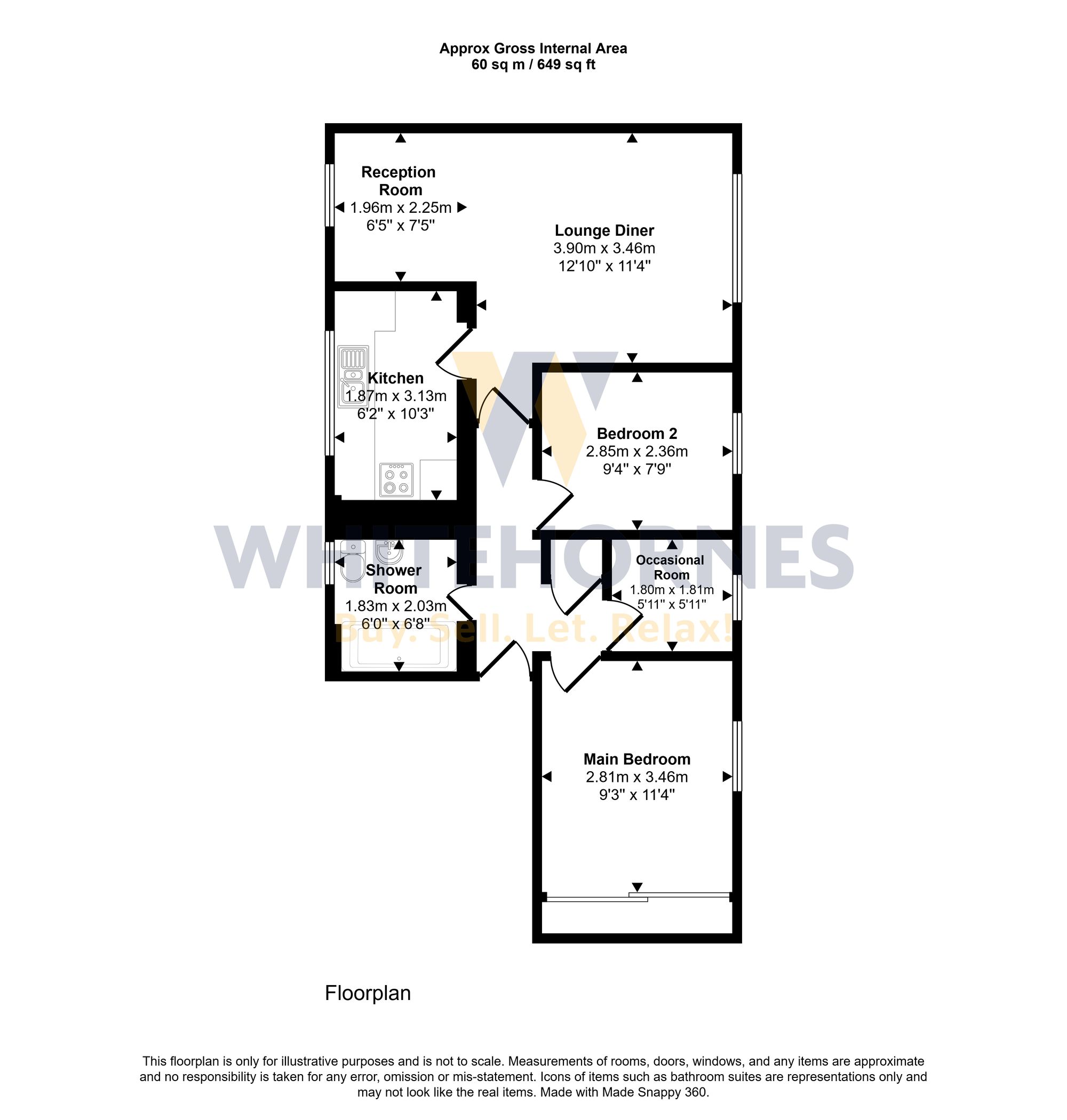 41 Little Norton Avenue, Sheffield floorplan