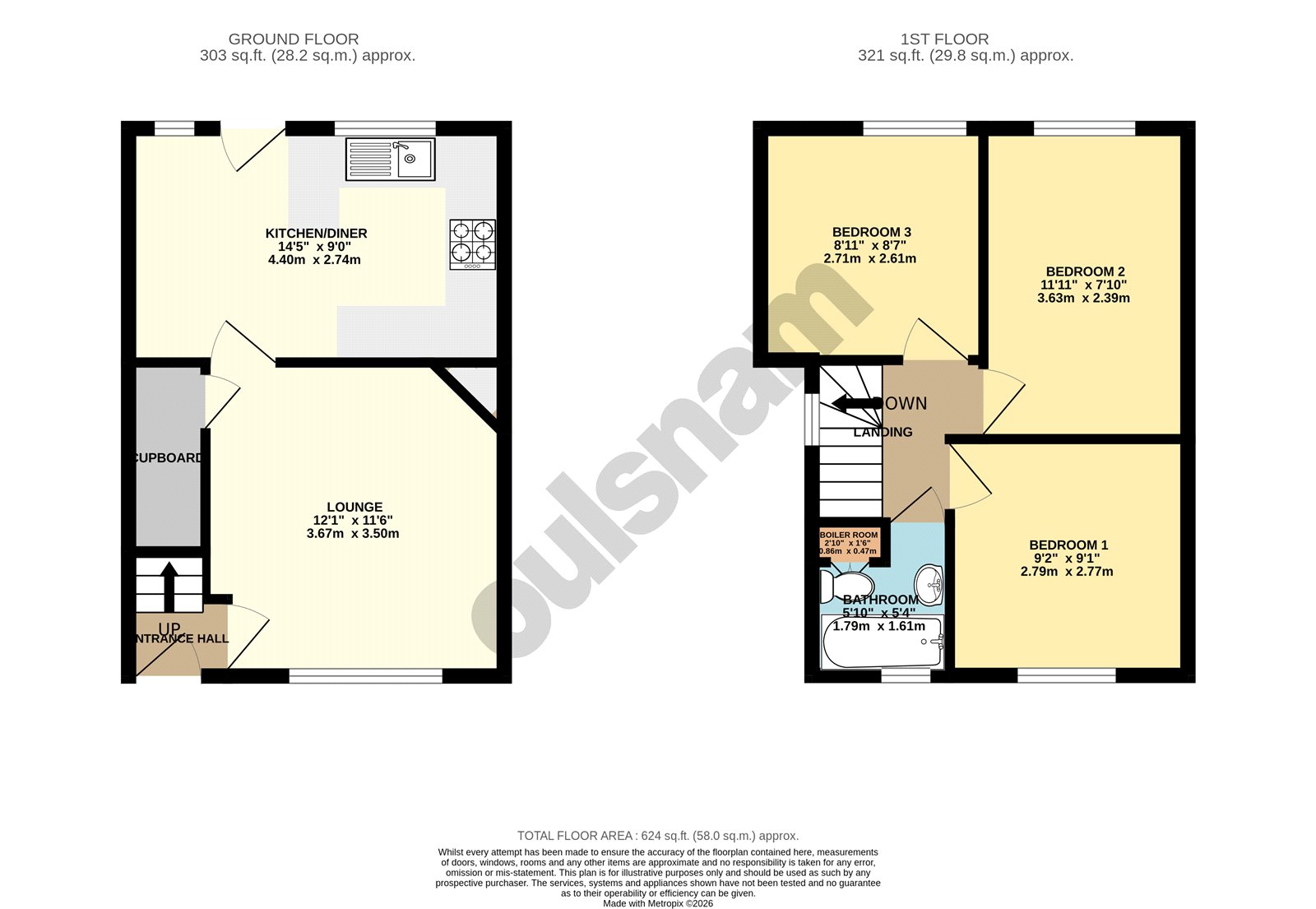 72, Station Road, Birmingham floorplan