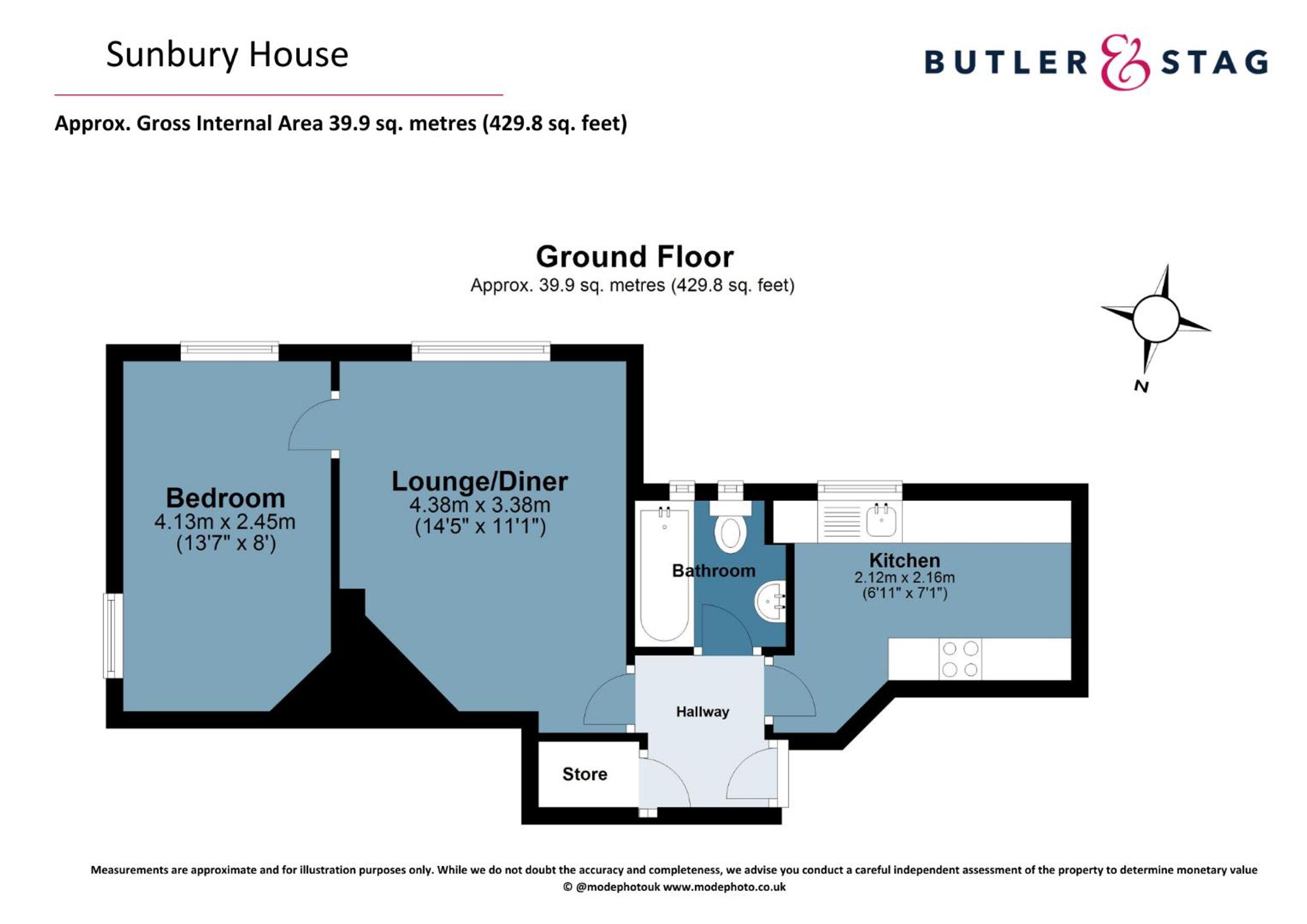 Flat 38, Sunbury House Swanfield Street, London floorplan