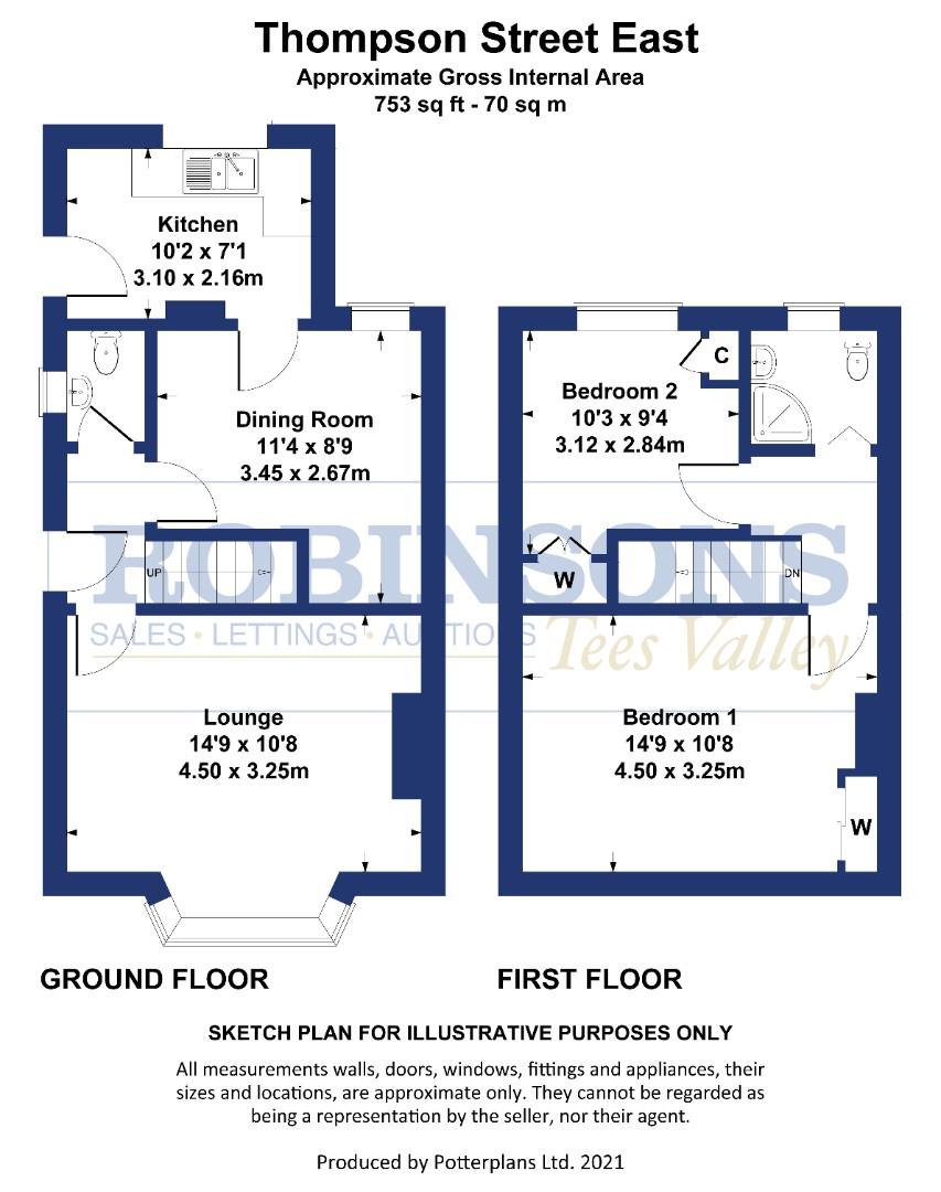 Thompson Street East, Darlington DL1, 2 bedroom semidetached house for