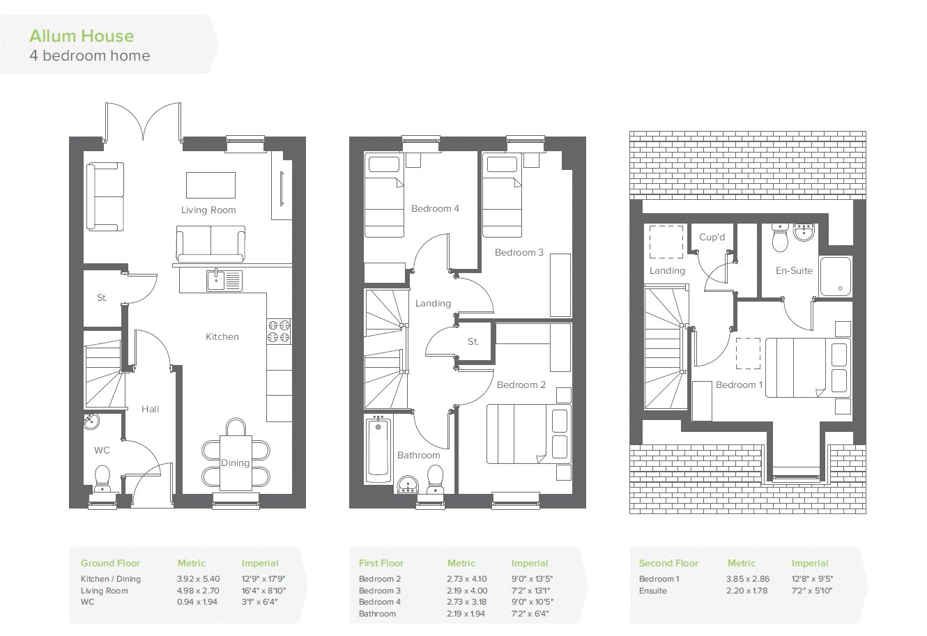 AUG 25% 4 Bed House Langley Park,, Langley Park, Foundry Lane, Wiltshire floorplan