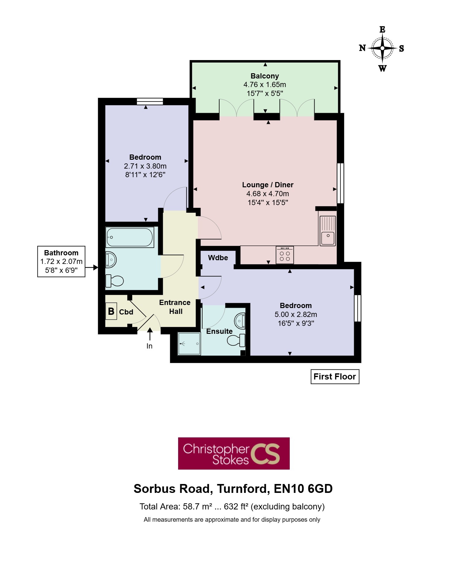 43 Sorbus Road, Broxbourne, Hertfordshire floorplan