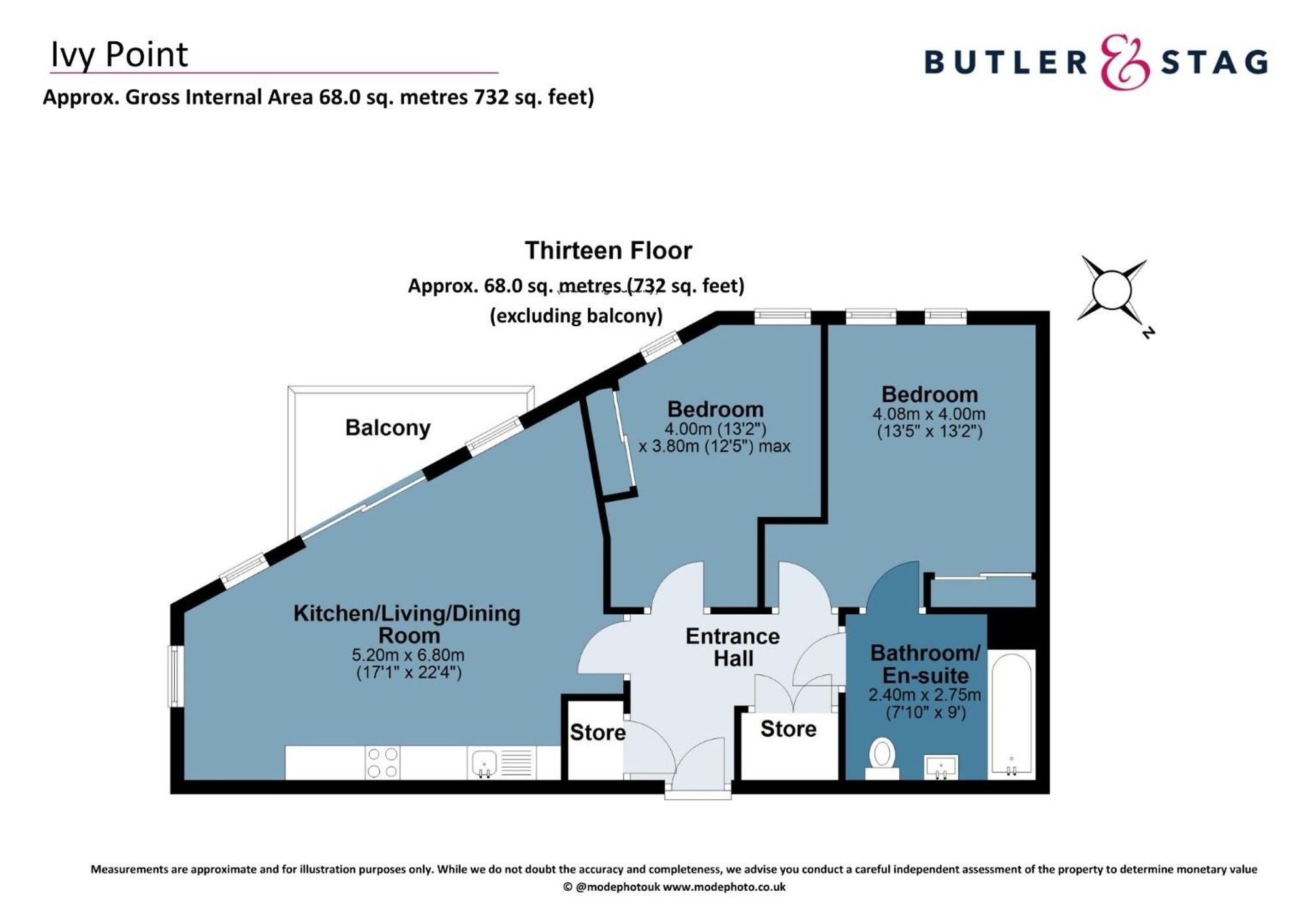 Flat 110, Ivy Point, London floorplan