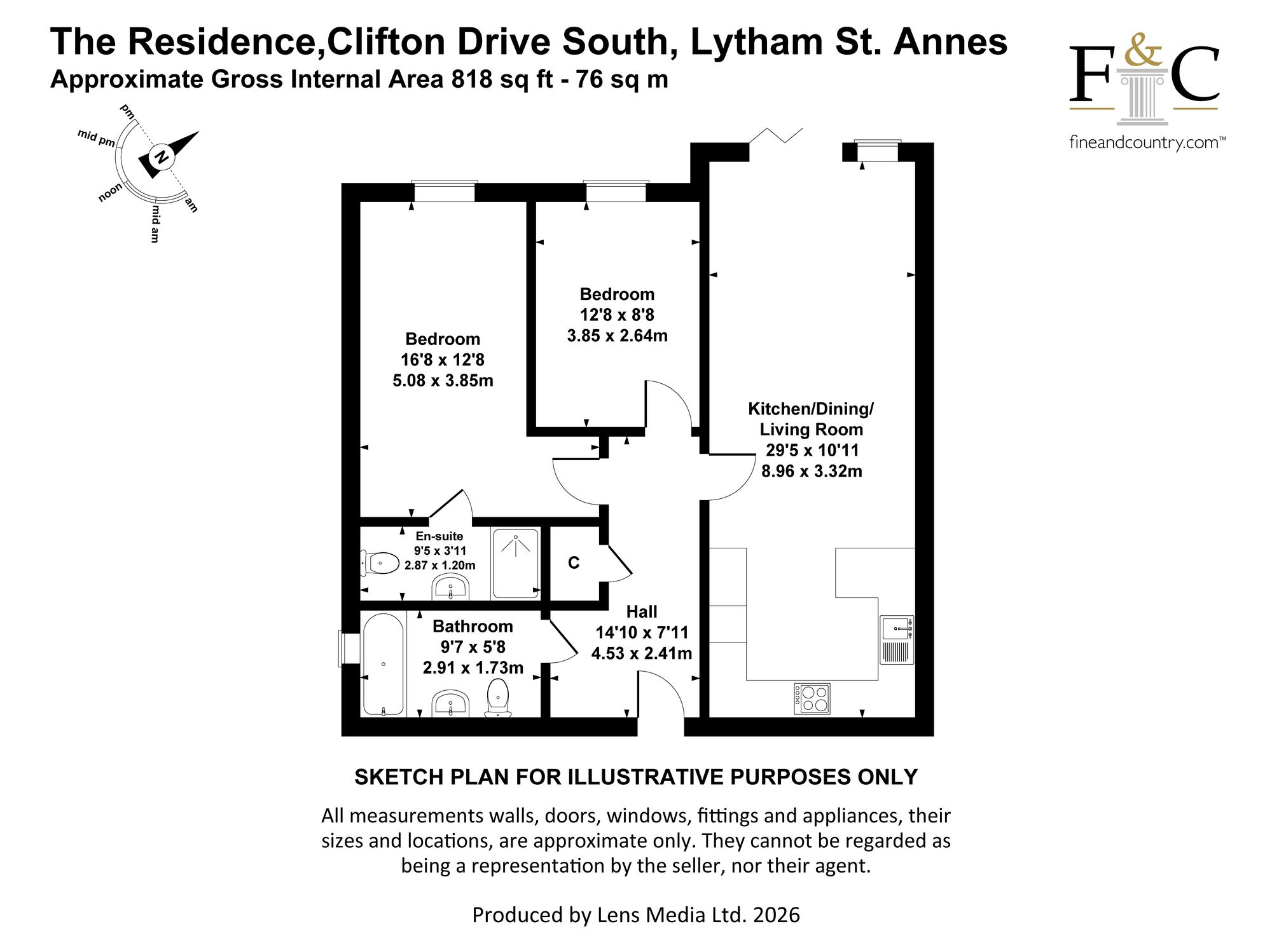 Apt 12, The Residence, Lytham St. Annes floorplan