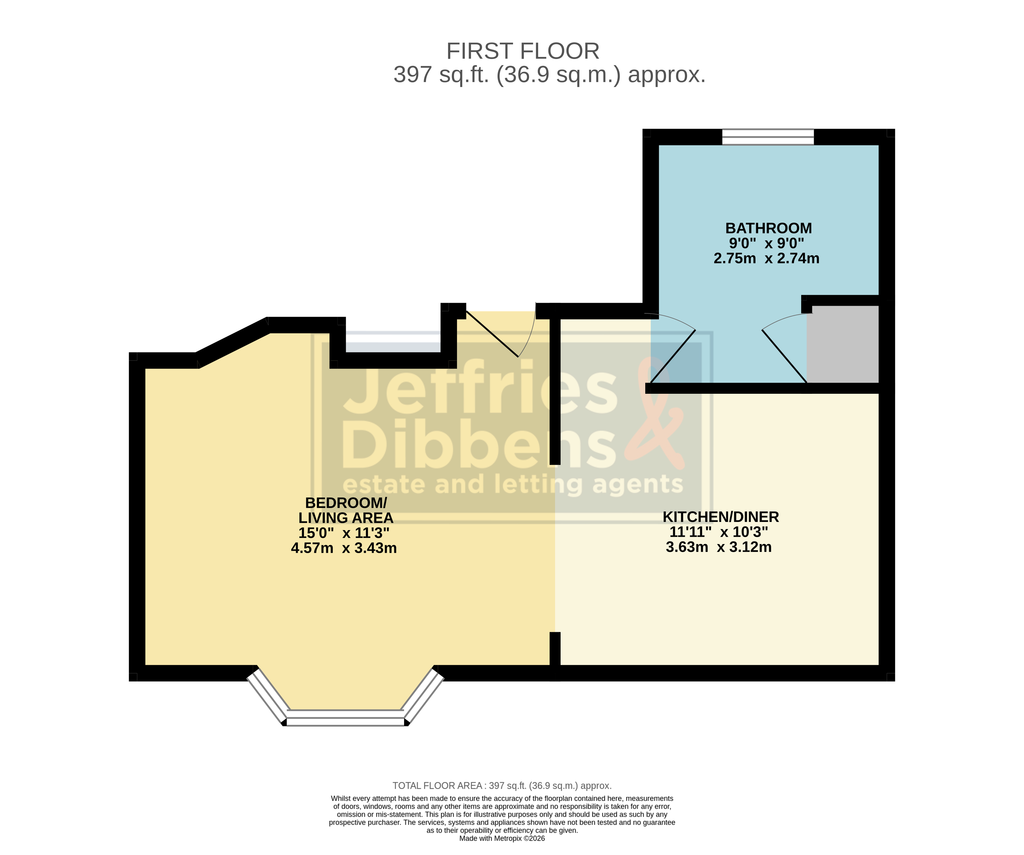 34A, The Hornet, Chichester floorplan