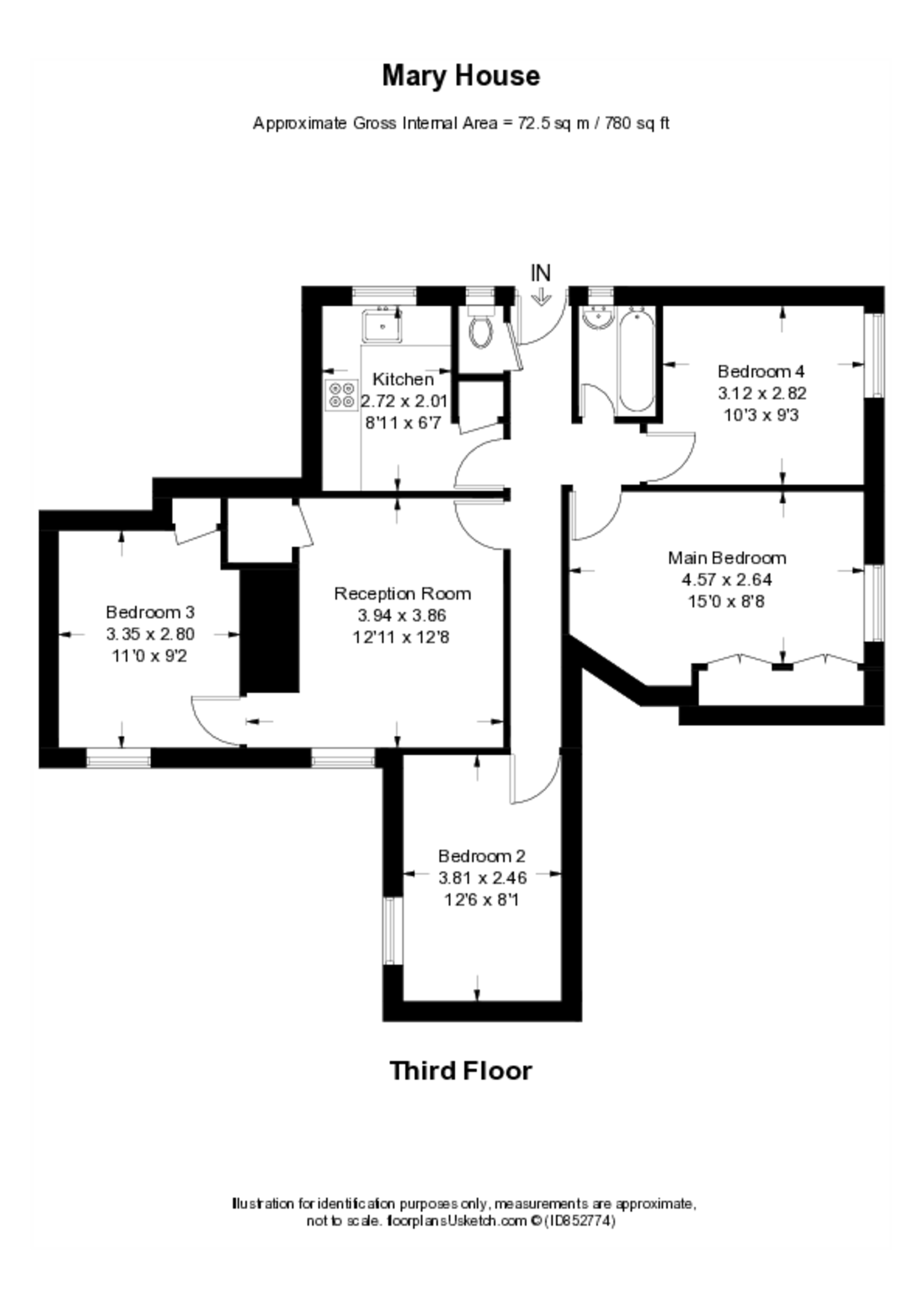 Field Road, Barons Court floorplan